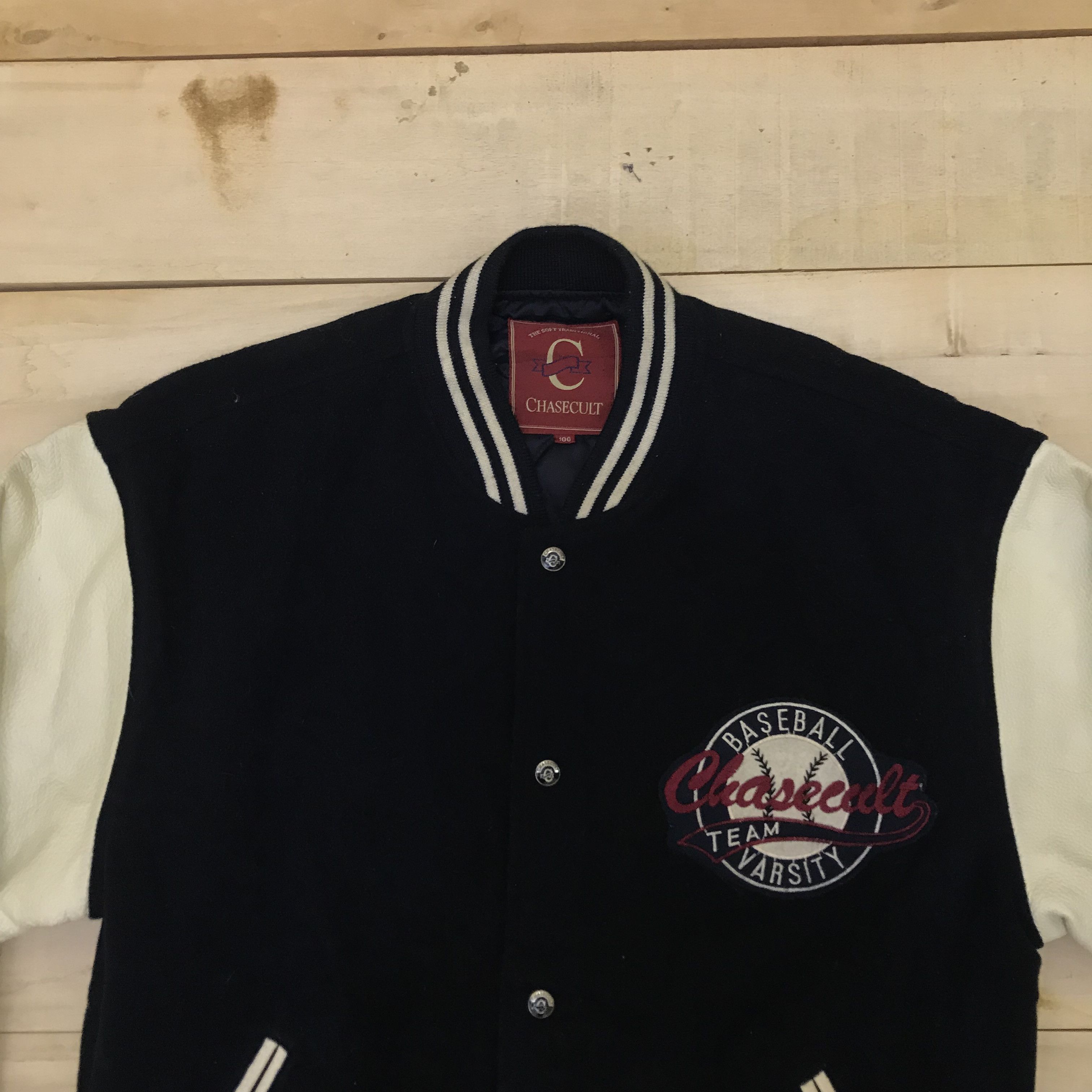 Vintage Z196 VTG BASEBALL CHASECULT VARSITY JACKET Size US L / EU 52-54 / 3 - 5 Thumbnail