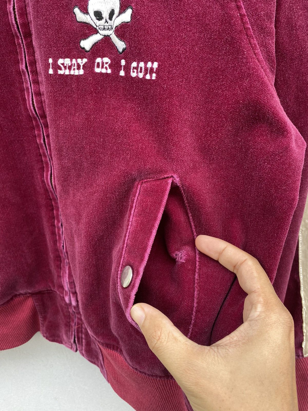 Vintage Vintage OG Late 80’s SUPER LOVERS Skull Velvet Jacket Size US M / EU 48-50 / 2 - 9 Thumbnail