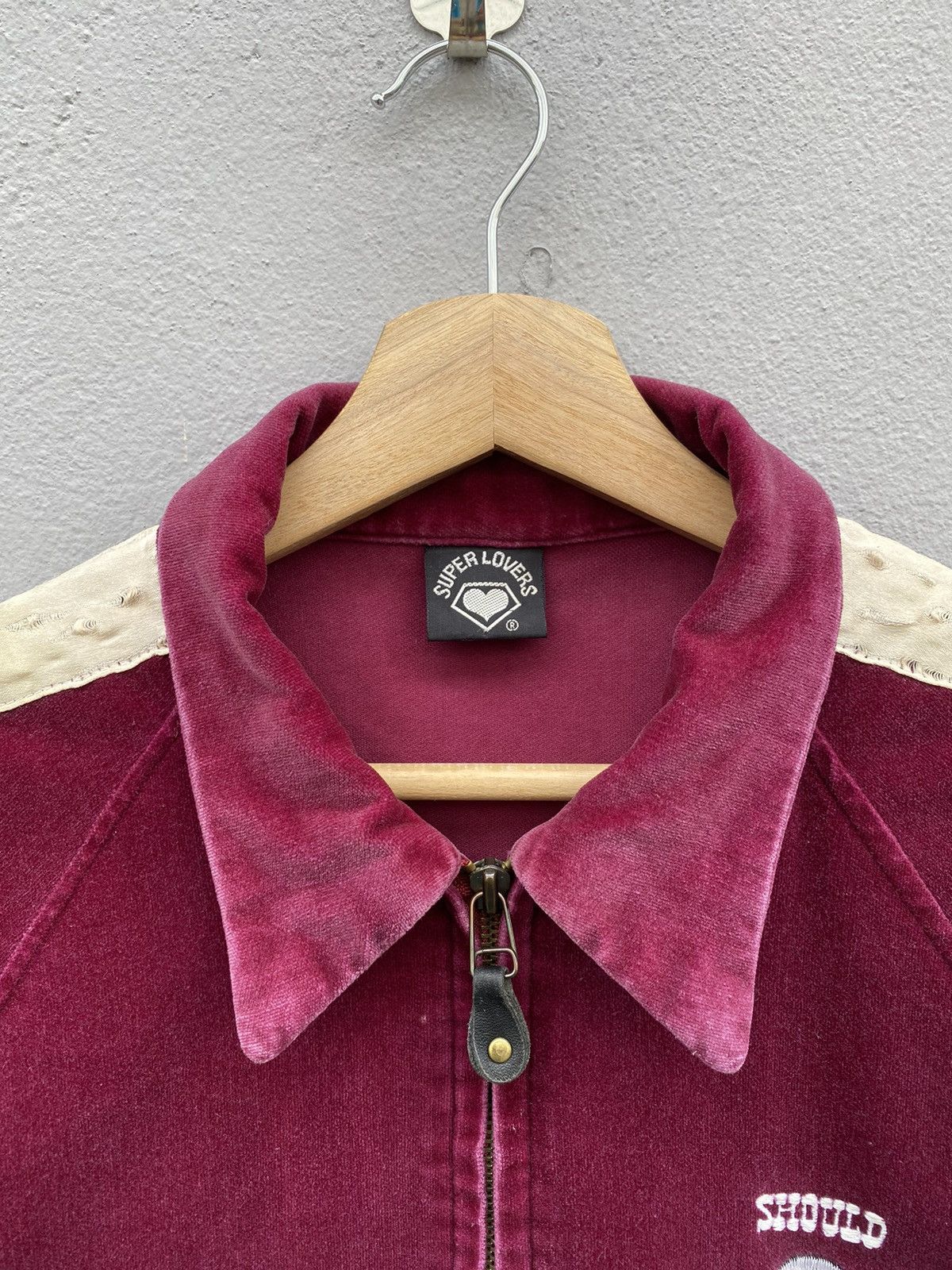 Vintage Vintage OG Late 80’s SUPER LOVERS Skull Velvet Jacket Size US M / EU 48-50 / 2 - 3 Thumbnail