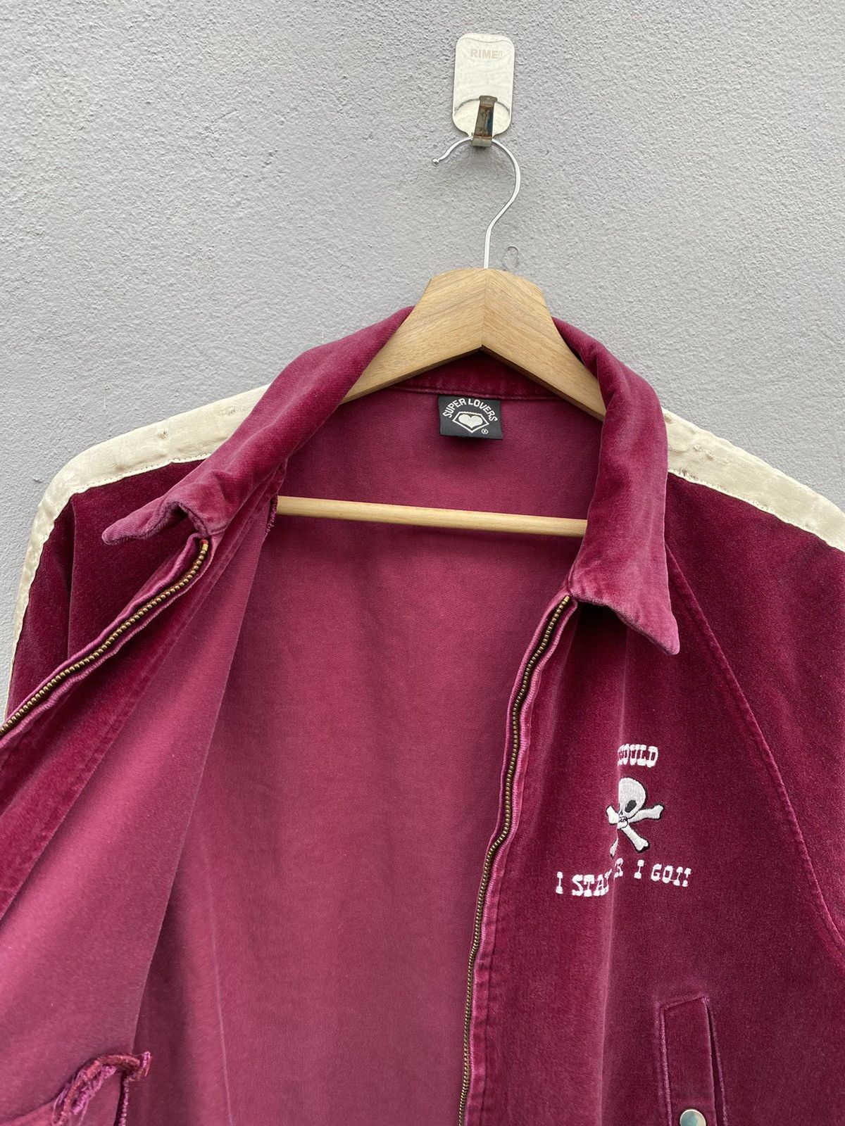 Vintage Vintage OG Late 80’s SUPER LOVERS Skull Velvet Jacket Size US M / EU 48-50 / 2 - 17 Thumbnail