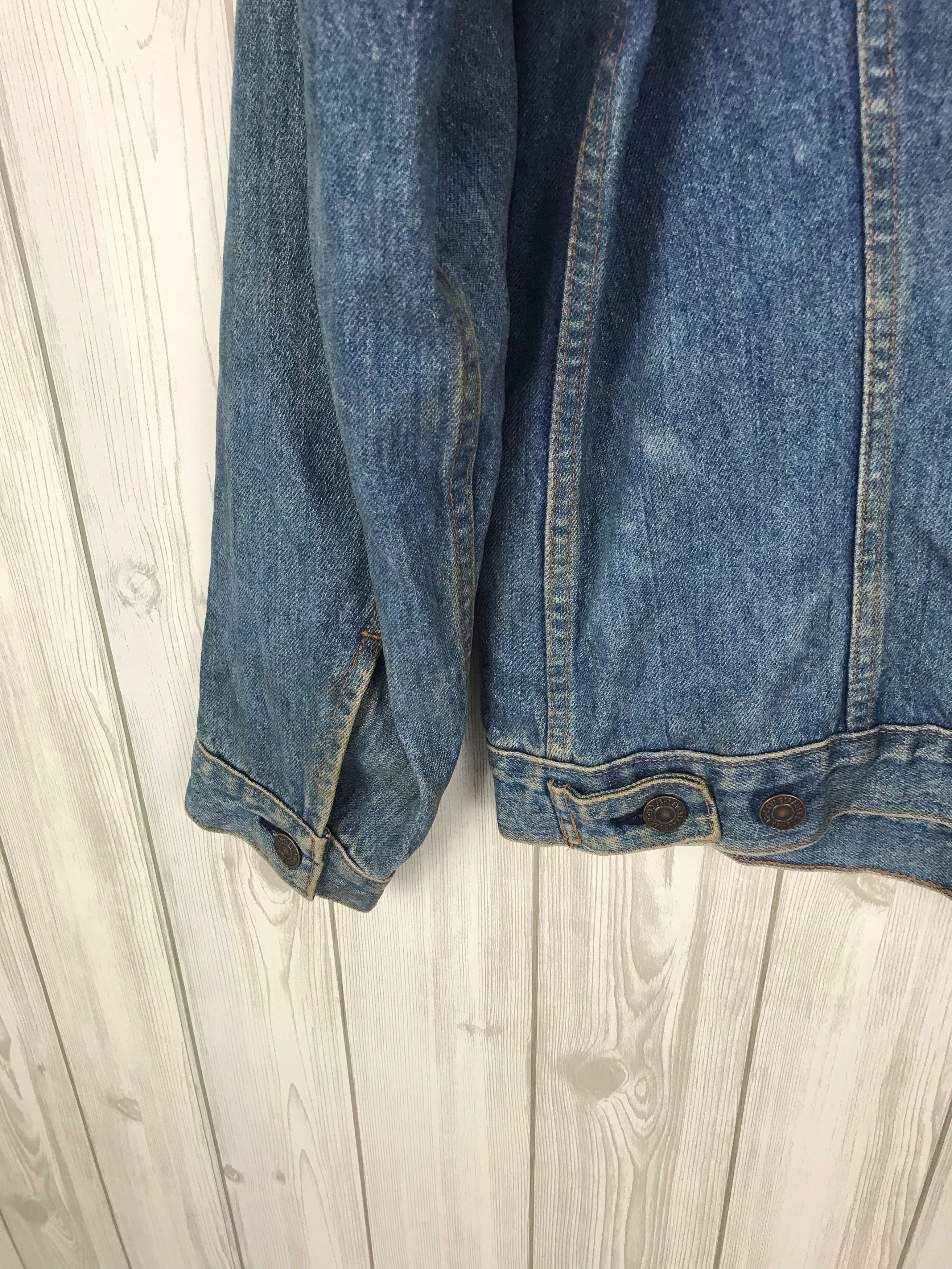 Levi's Vintage Clothing Vintage 90s LEVIS Bleach Wash Distress Trucker Denim Jacket Size US M / EU 48-50 / 2 - 10 Thumbnail