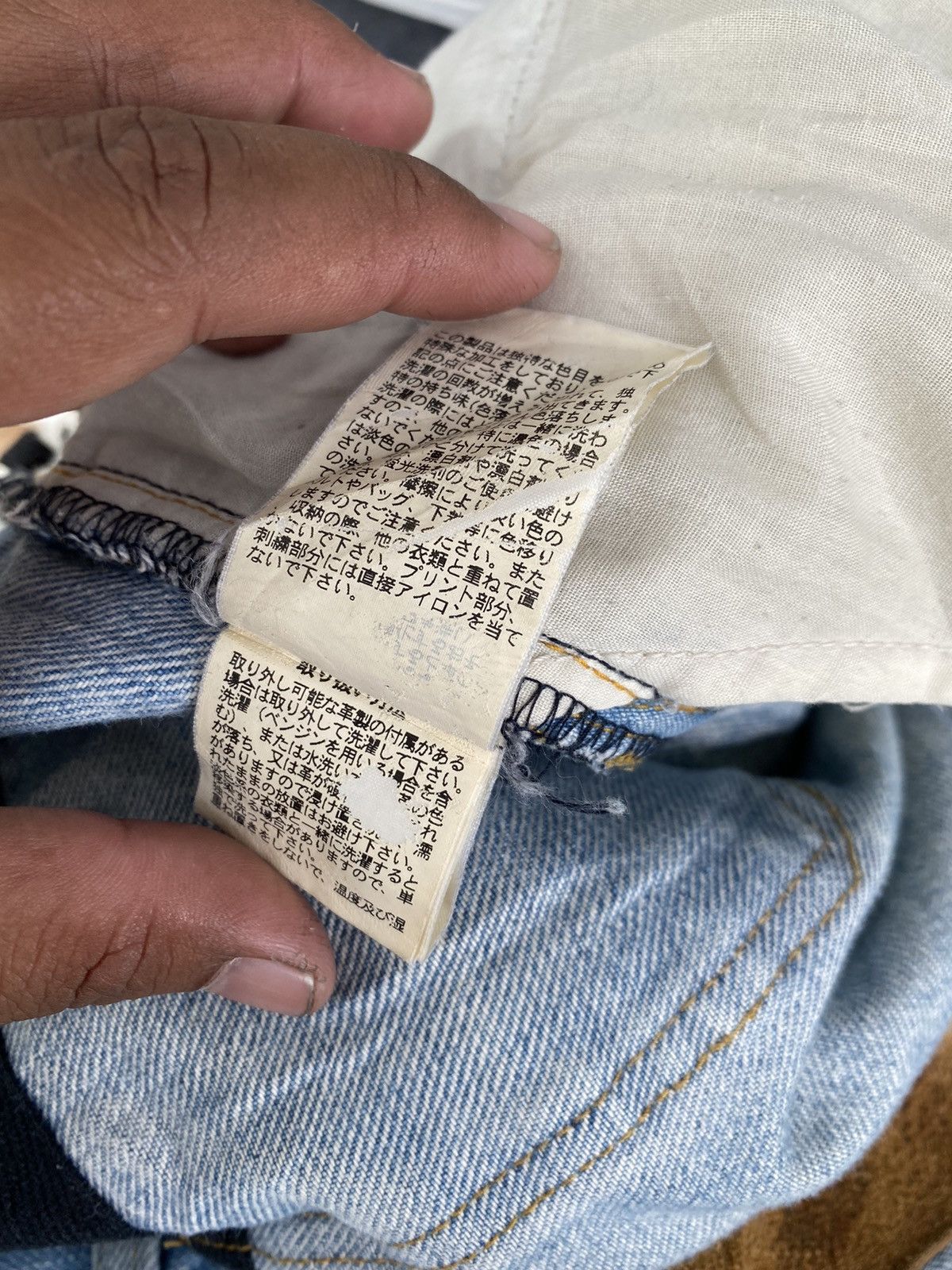 Japanese Brand JAPAN BRAND DISTRESS GEMSTONE SELVEDGE Size US 33 - 8 Thumbnail