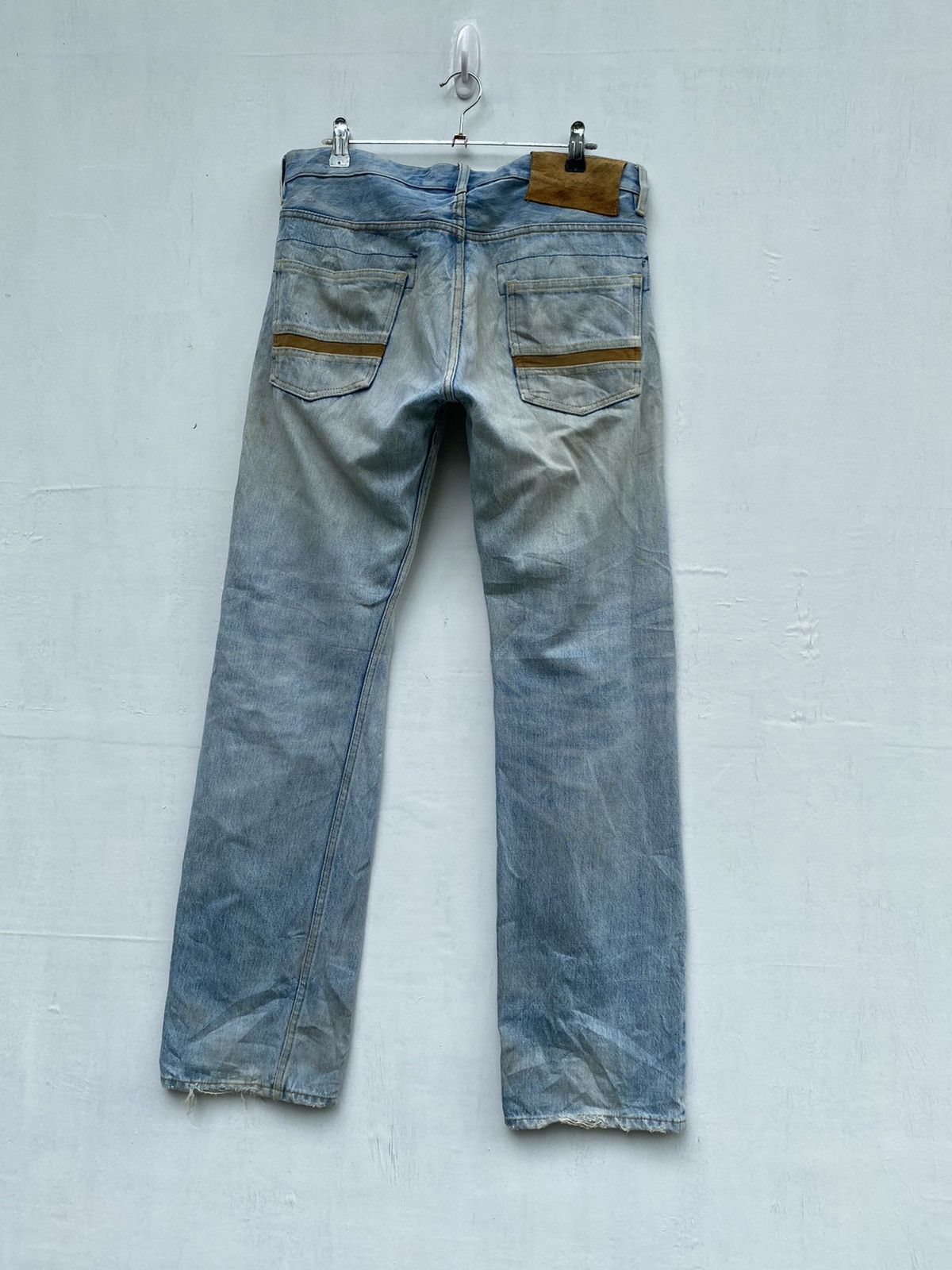 Japanese Brand JAPAN BRAND DISTRESS GEMSTONE SELVEDGE Size US 33 - 2 Thumbnail