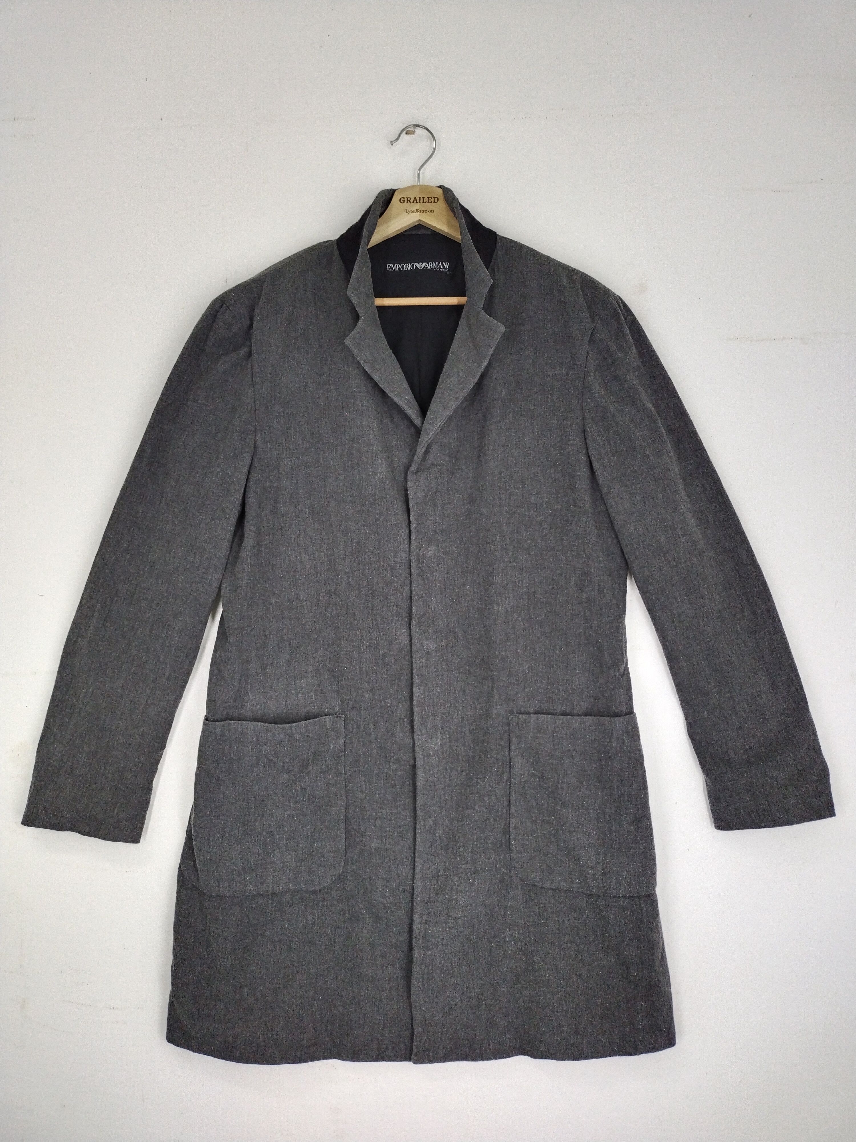 Emporio Armani × Vintage Emporio Armani Trench Coat Jacket | Grailed