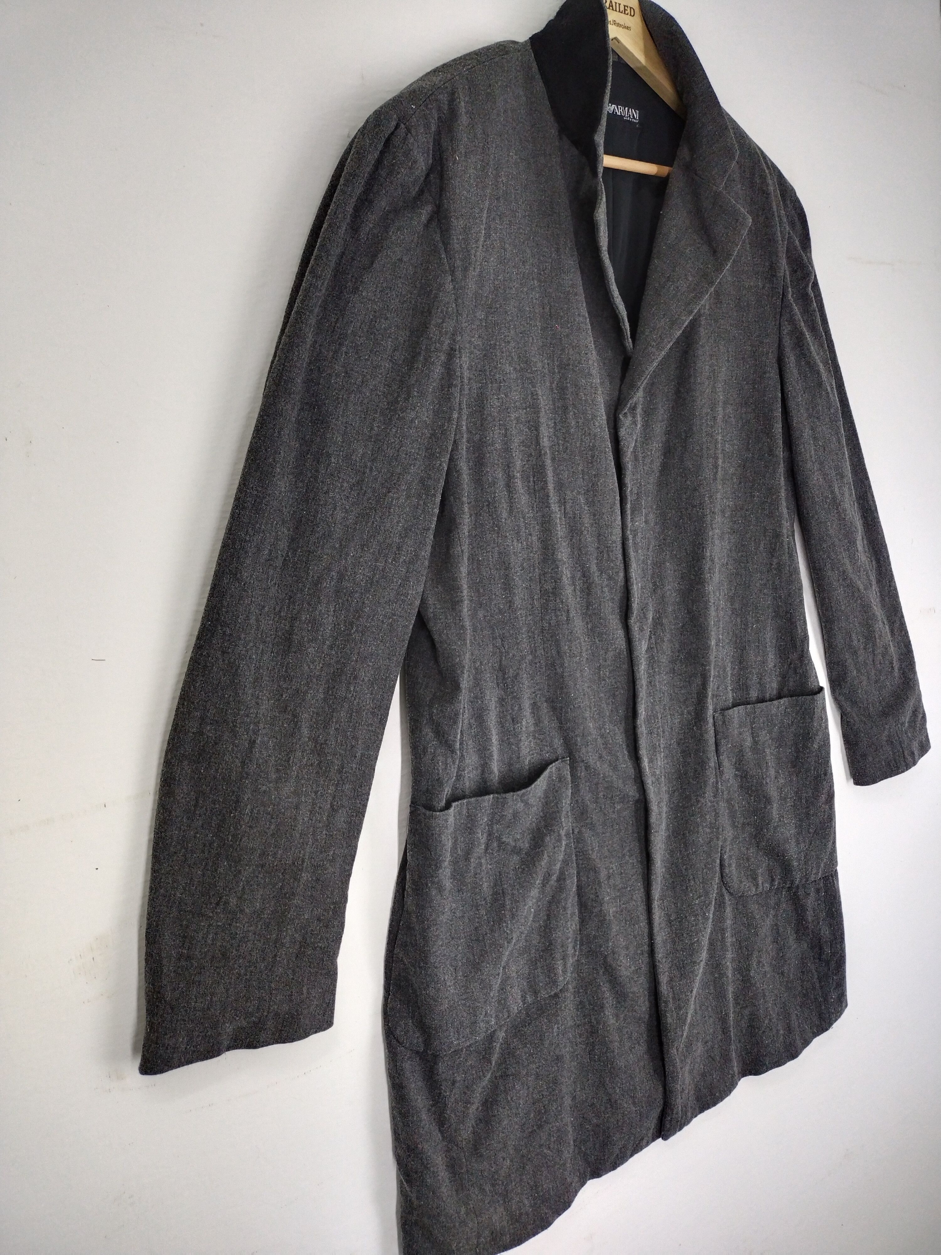 Emporio Armani Emporio Armani Trench Coat Jacket Size US M / EU 48-50 / 2 - 2 Thumbnail