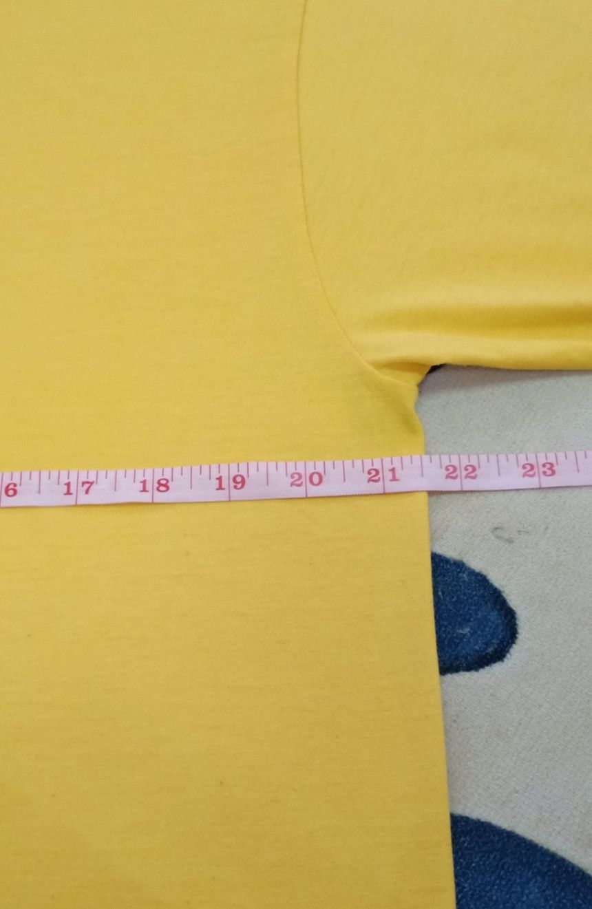 Converse × Vintage Vintage 90s Converse Yellow T-shirt Size US L / EU 52-54 / 3 - 18 Thumbnail