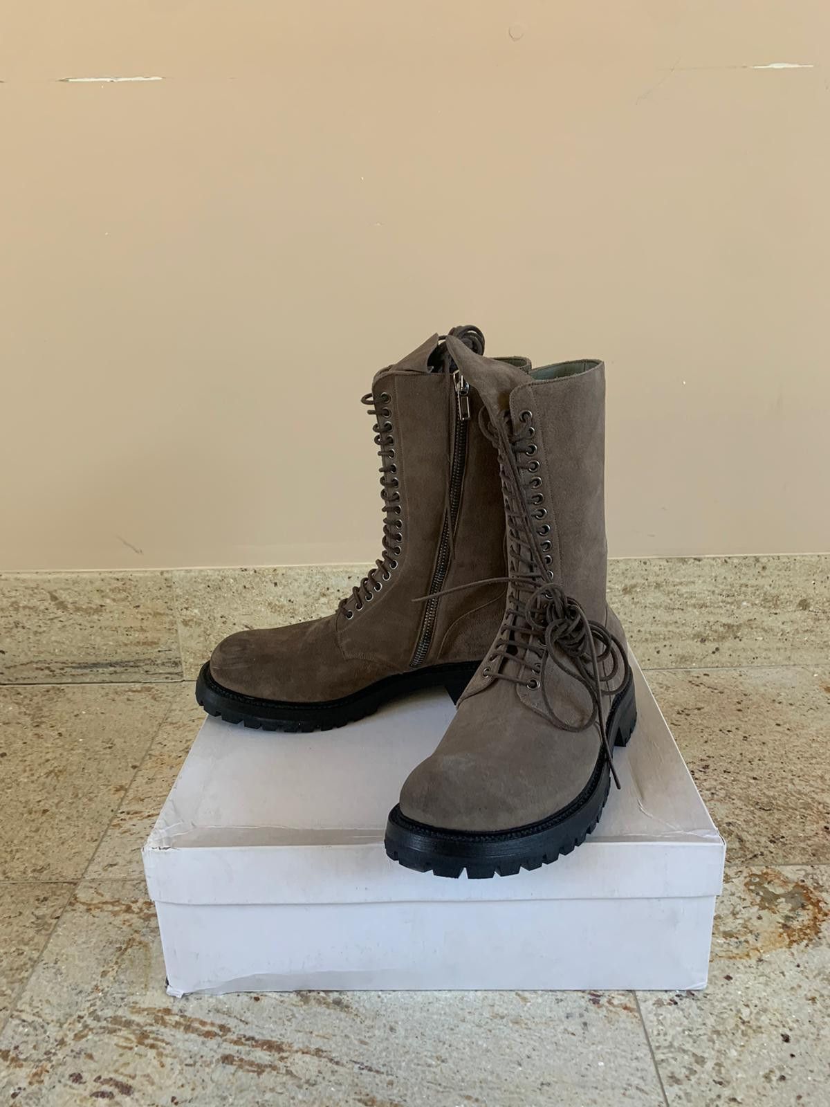 Rick Owens Good Year Flex Boots in Dark Dust Size US 12 / EU 45 - 2 Thumbnail