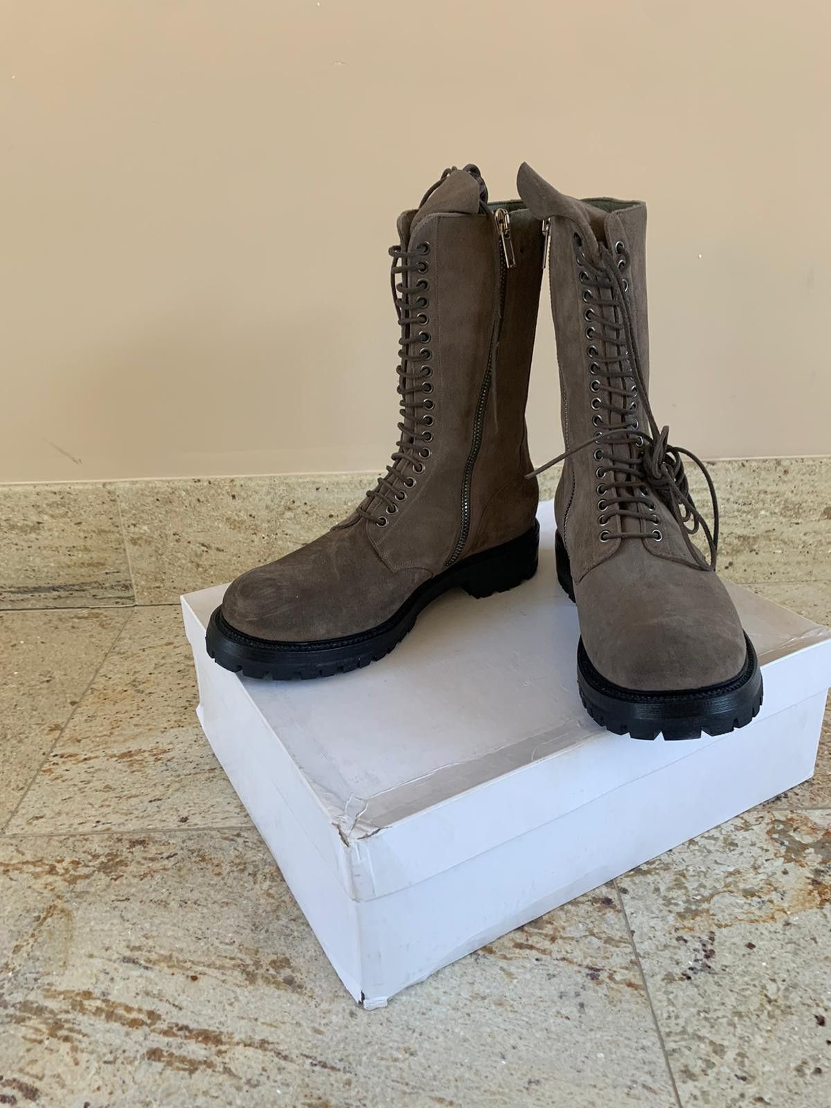 Rick Owens Good Year Flex Boots in Dark Dust Size US 12 / EU 45 - 4 Thumbnail