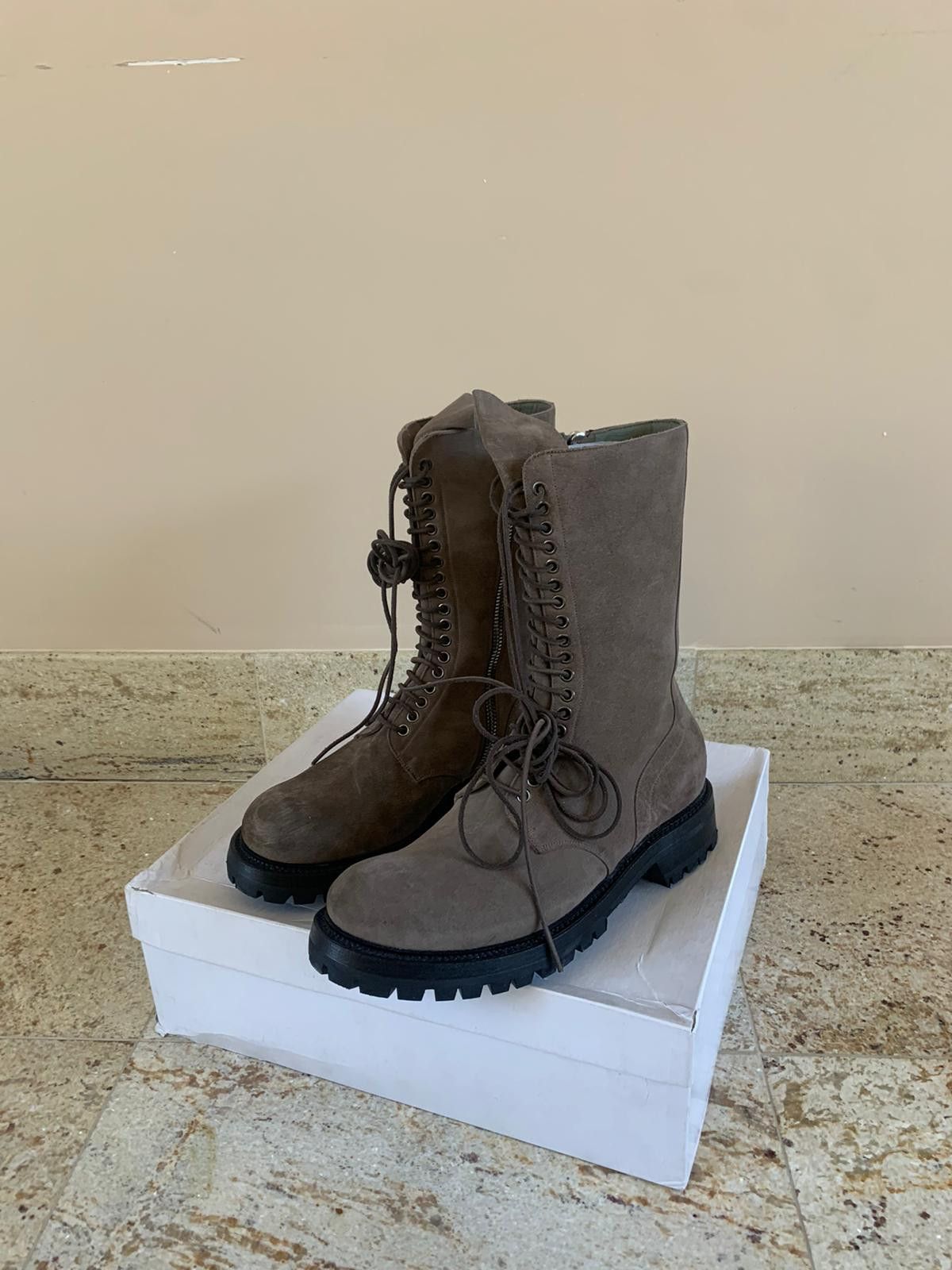 Rick Owens Good Year Flex Boots in Dark Dust Size US 12 / EU 45 - 11 Thumbnail