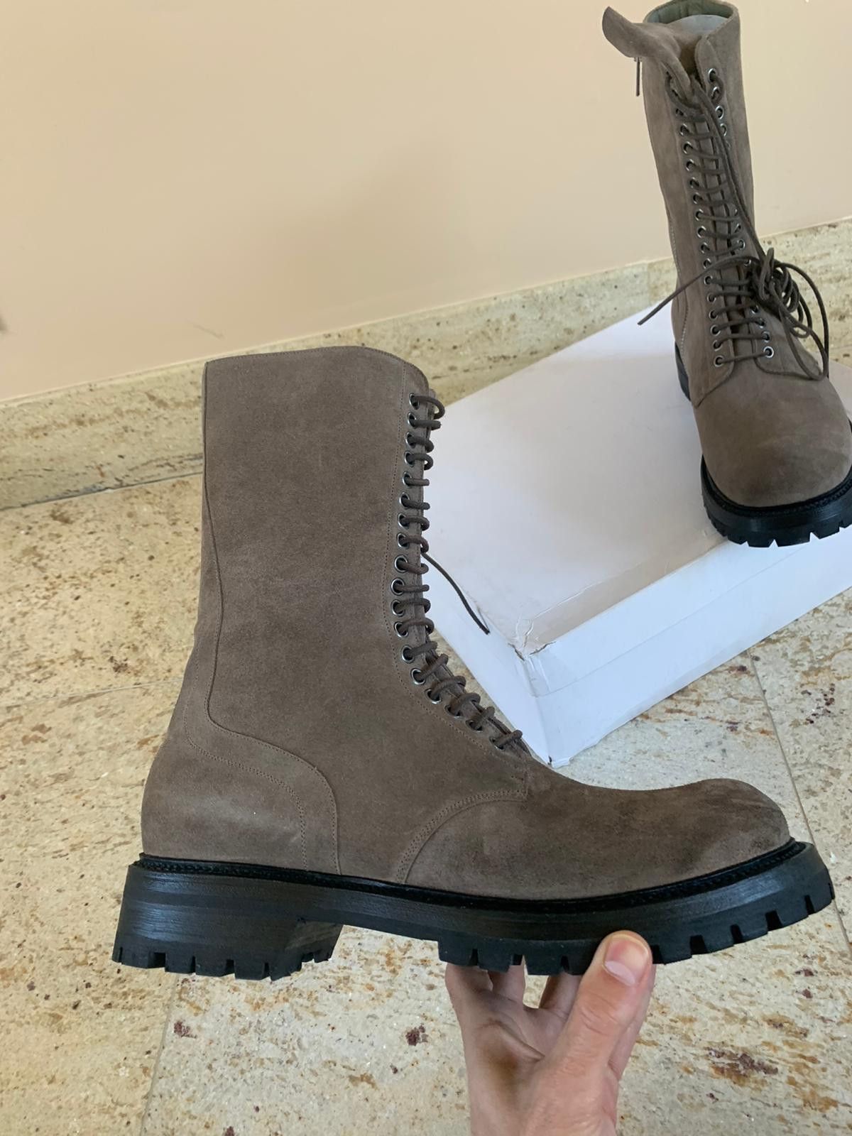 Rick Owens Good Year Flex Boots in Dark Dust Size US 12 / EU 45 - 5 Thumbnail
