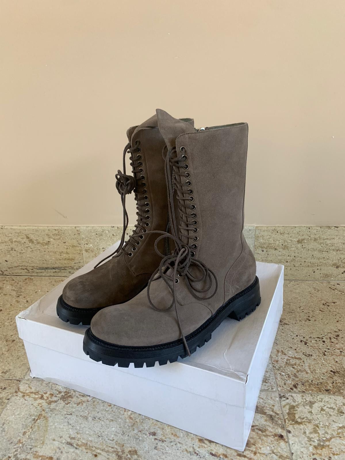 Rick Owens Good Year Flex Boots in Dark Dust Size US 12 / EU 45 - 13 Thumbnail