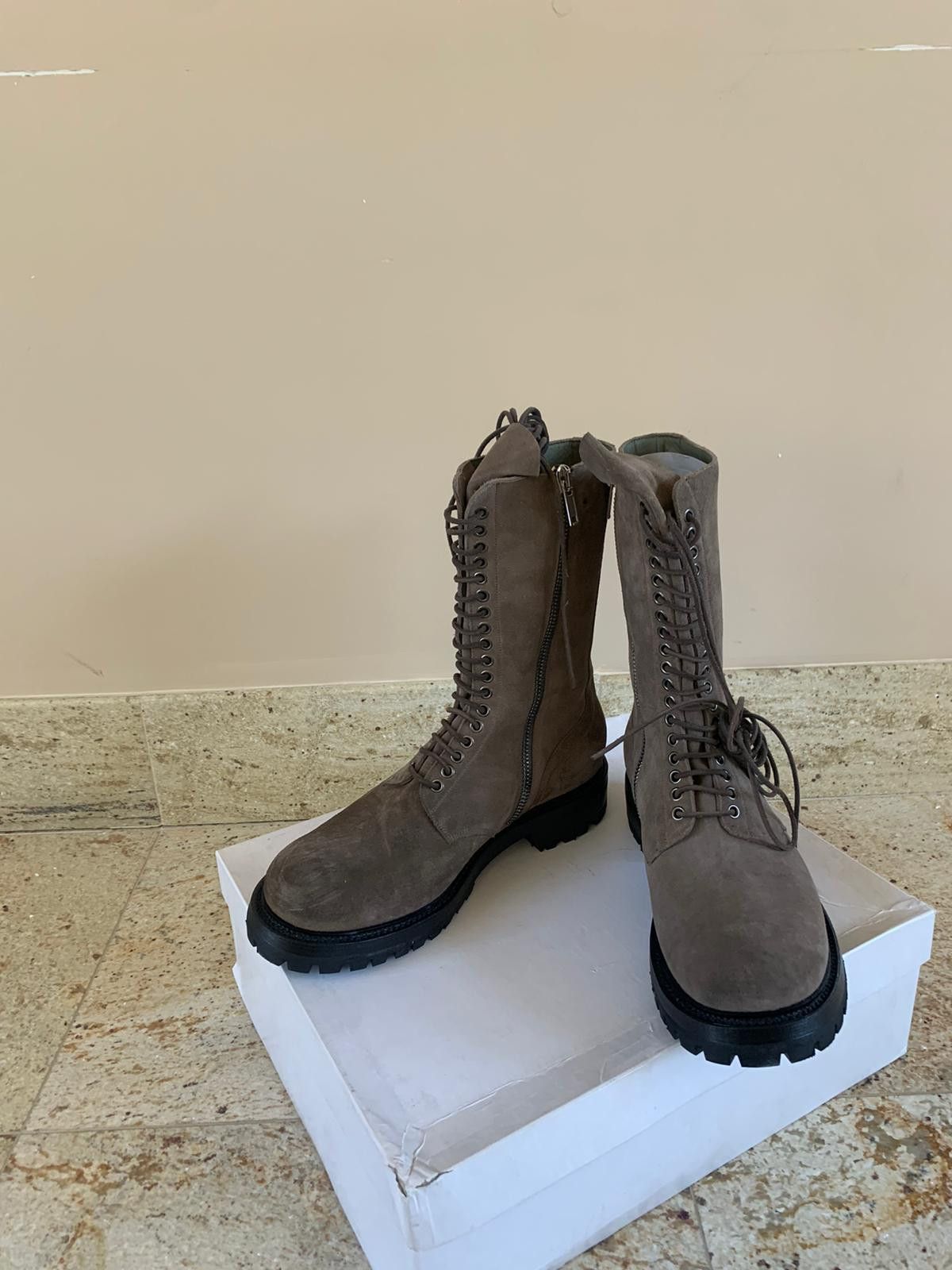 Rick Owens Good Year Flex Boots in Dark Dust Size US 12 / EU 45 - 3 Thumbnail