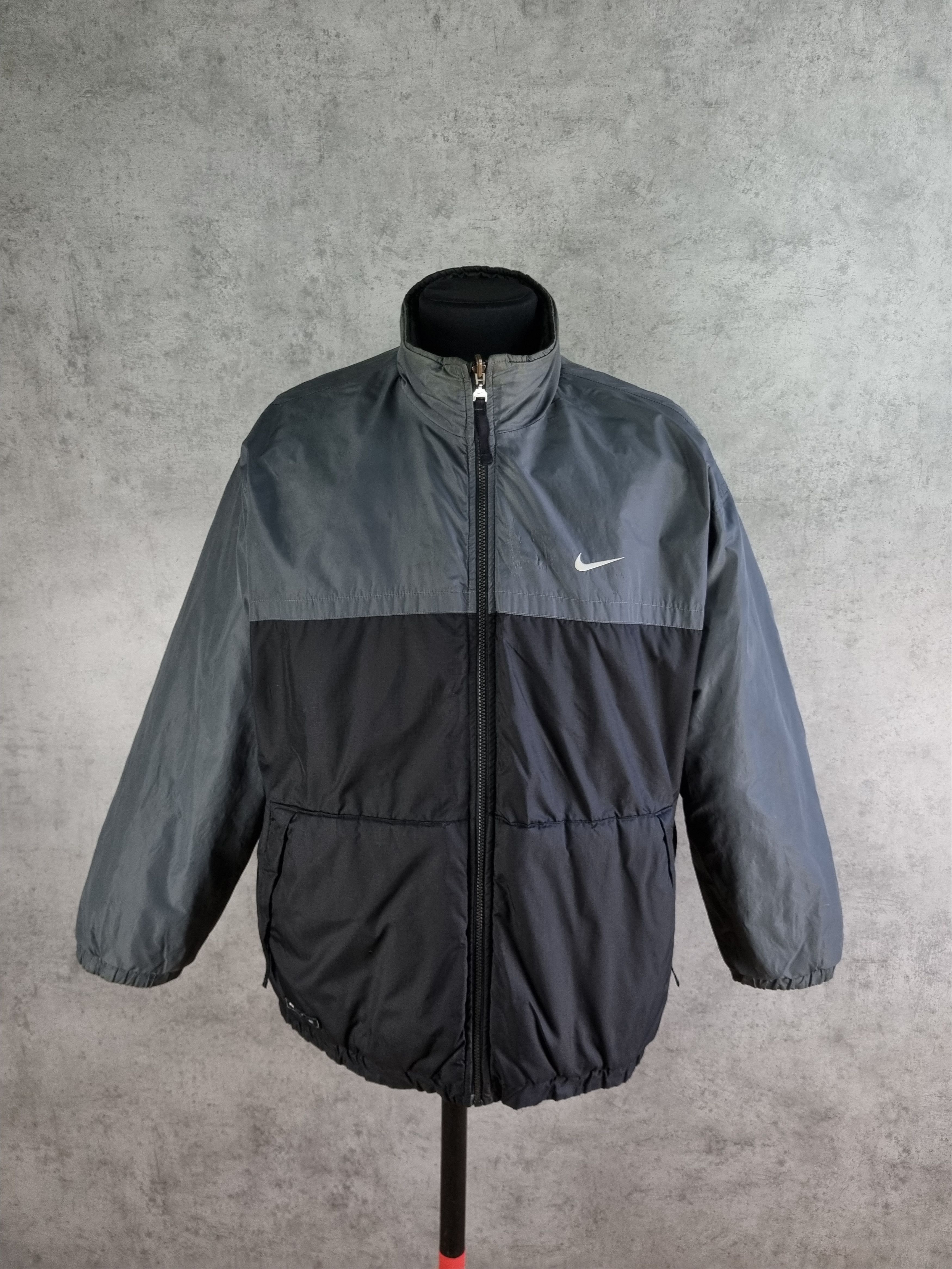 Nike × Vintage 90s Nike 2 Side Nylon Outdoor Very Rare Jacket Size US XL / EU 56 / 4 - 1 Thumbnail
