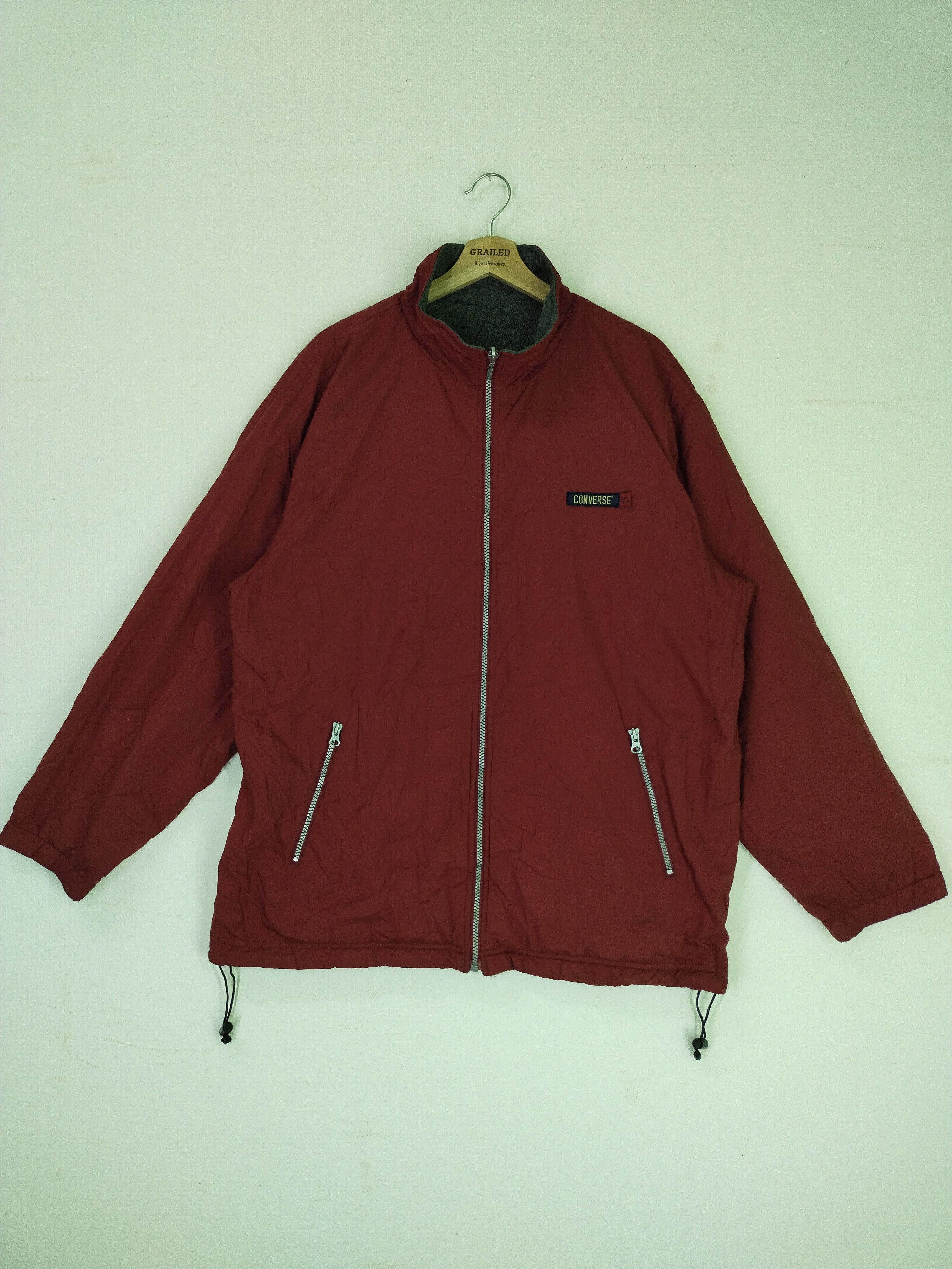 Converse × Vintage VTG Converse Reversible Fleece Jacket Size US L / EU 52-54 / 3 - 1 Thumbnail
