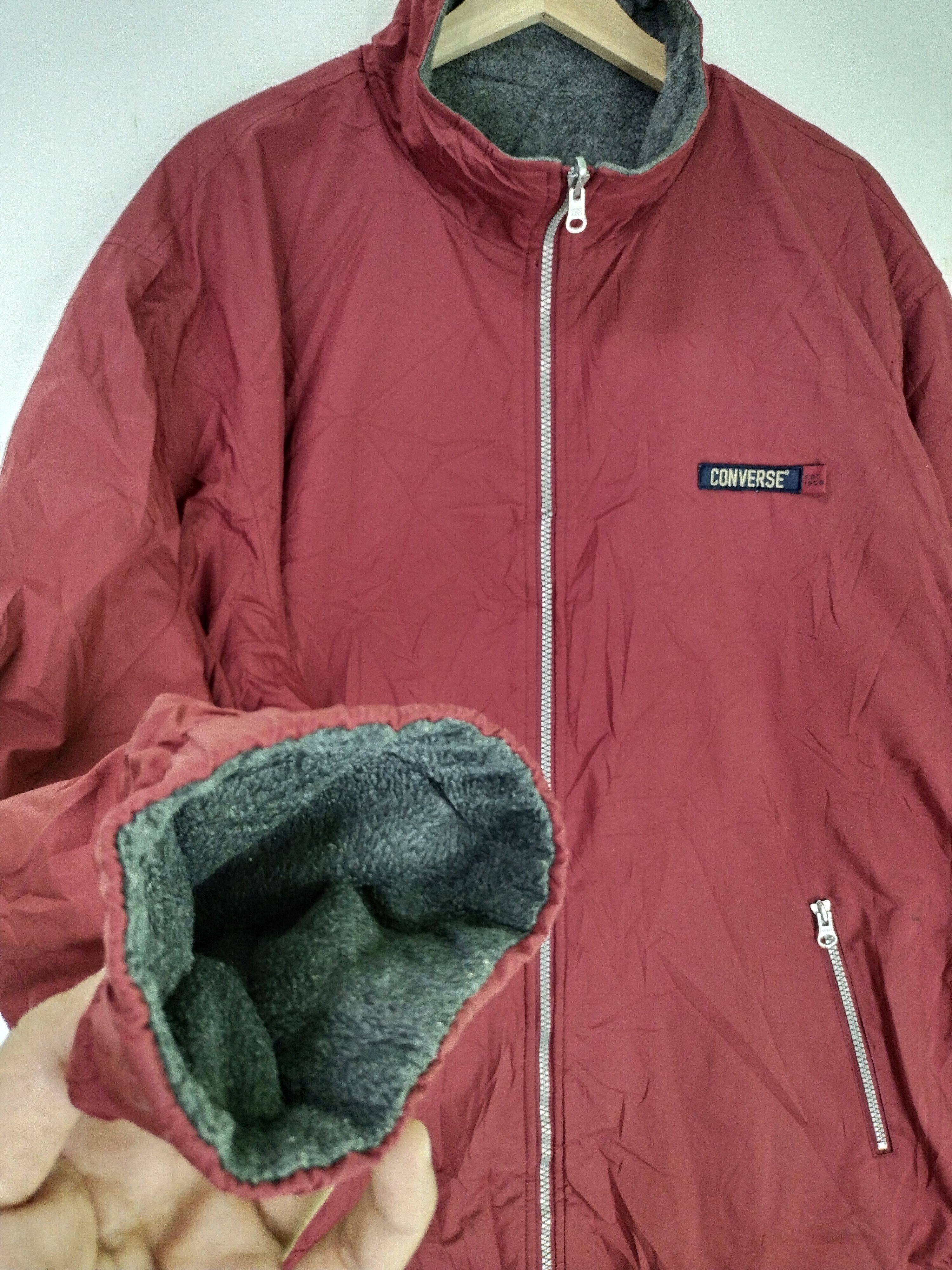 Converse × Vintage VTG Converse Reversible Fleece Jacket Size US L / EU 52-54 / 3 - 4 Thumbnail