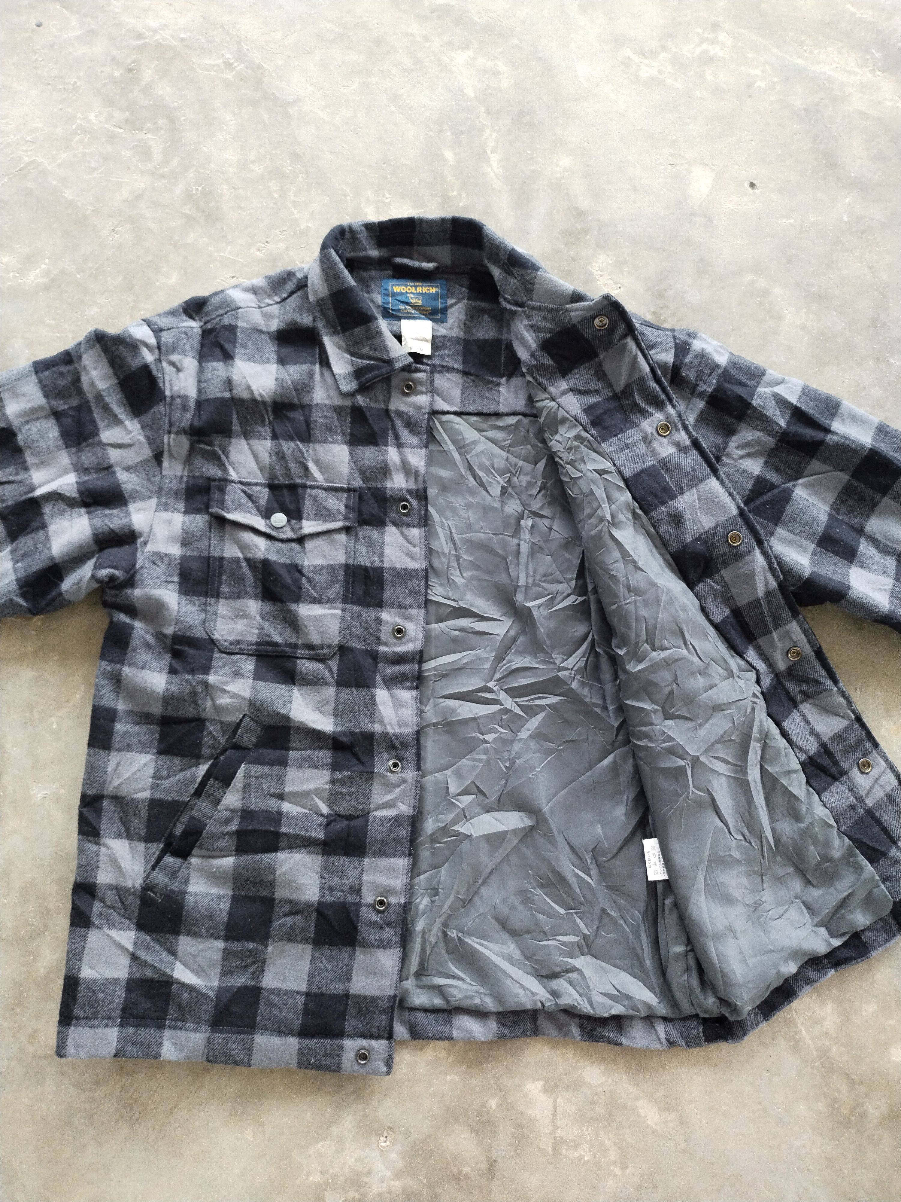 image of Vintage Woolrich Lined Flannel Jacket, Men's (Size Medium)