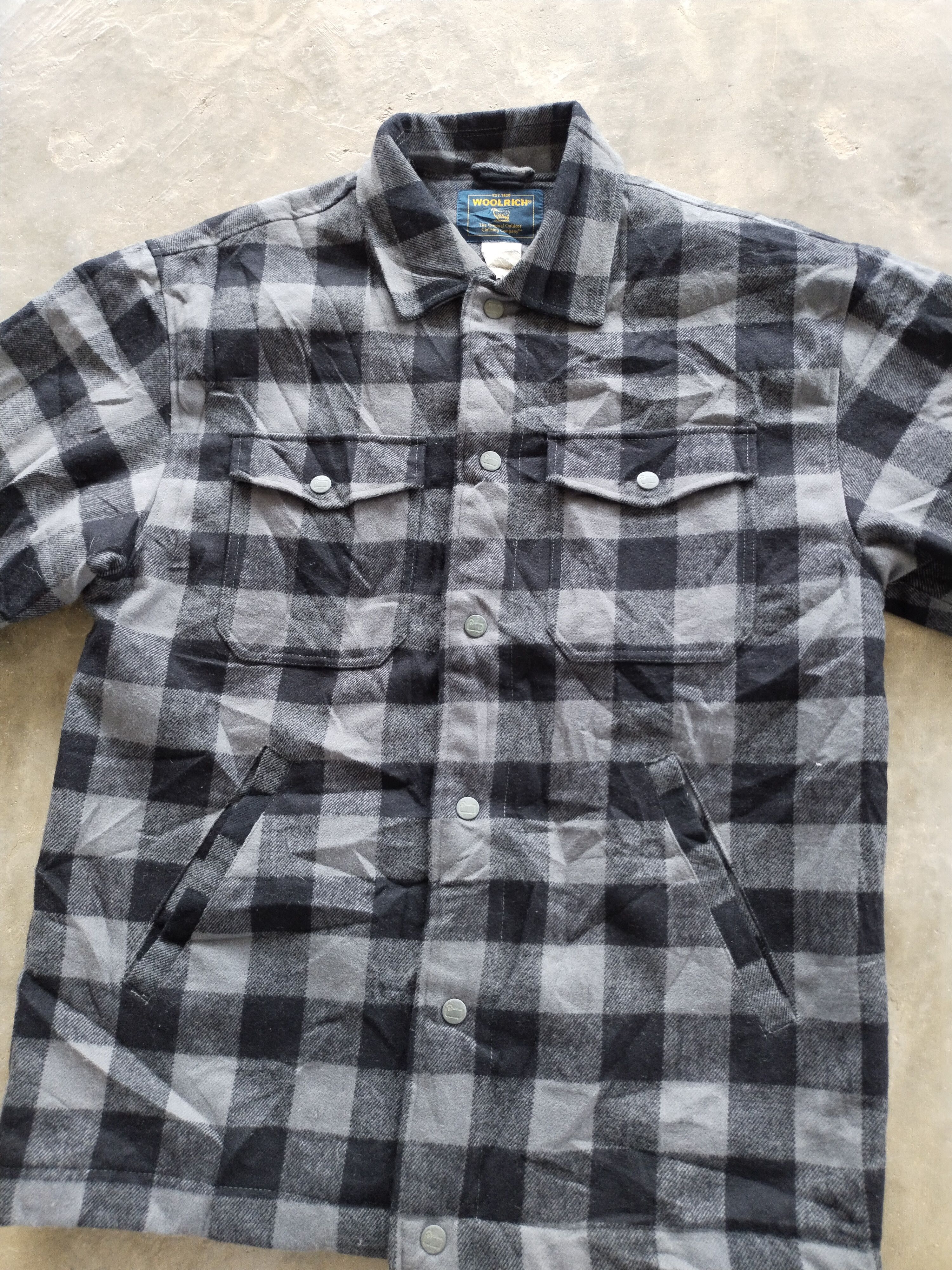 Japanese Brand × Vintage × Woolrich Woolen Mills Vintage Woolrich Lined Flannel Jacket Size US M / EU 48-50 / 2 - 6 Thumbnail