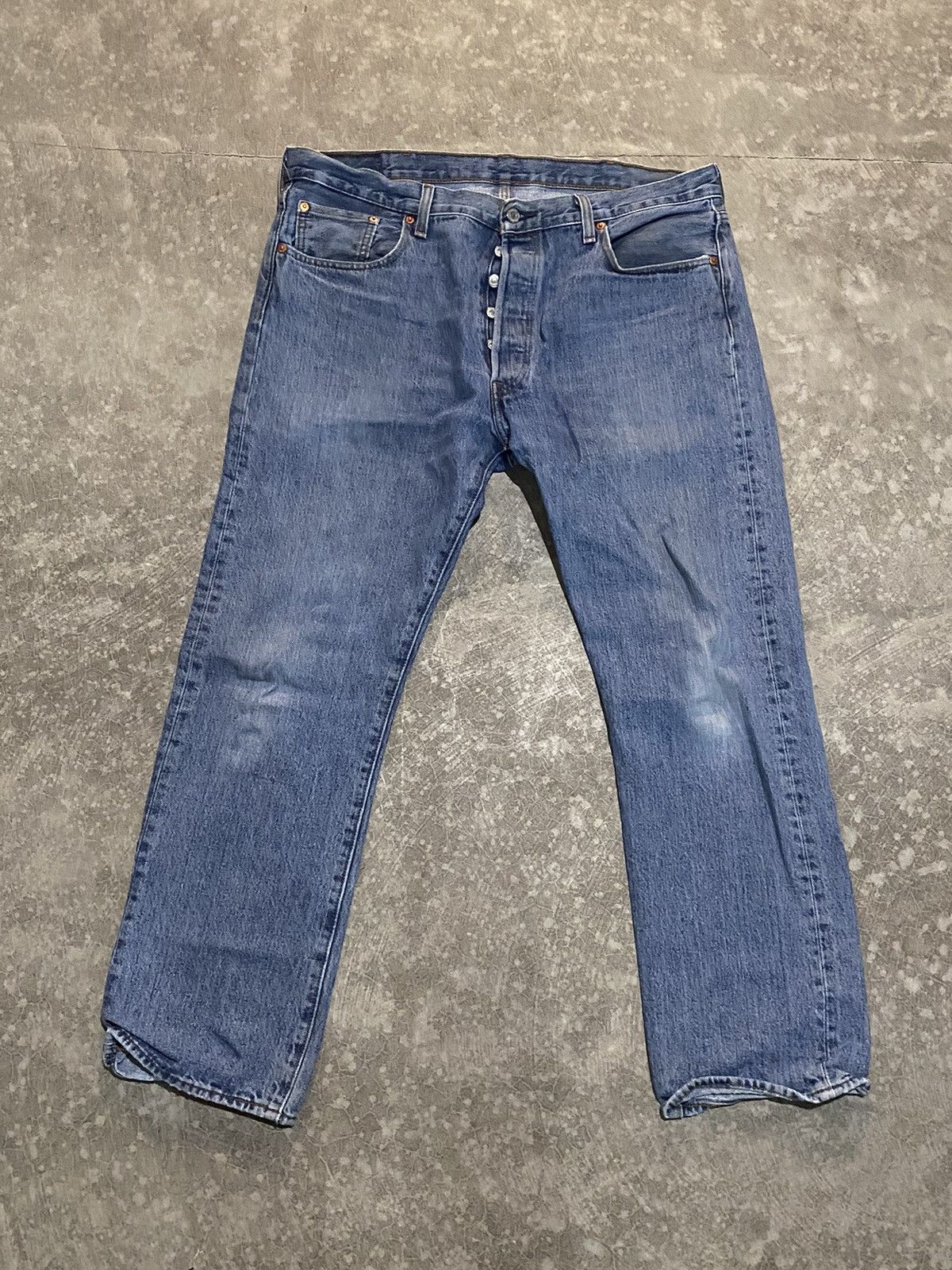 Vintage Blue Levi 501 Baggy Jeans 38x30 | Grailed