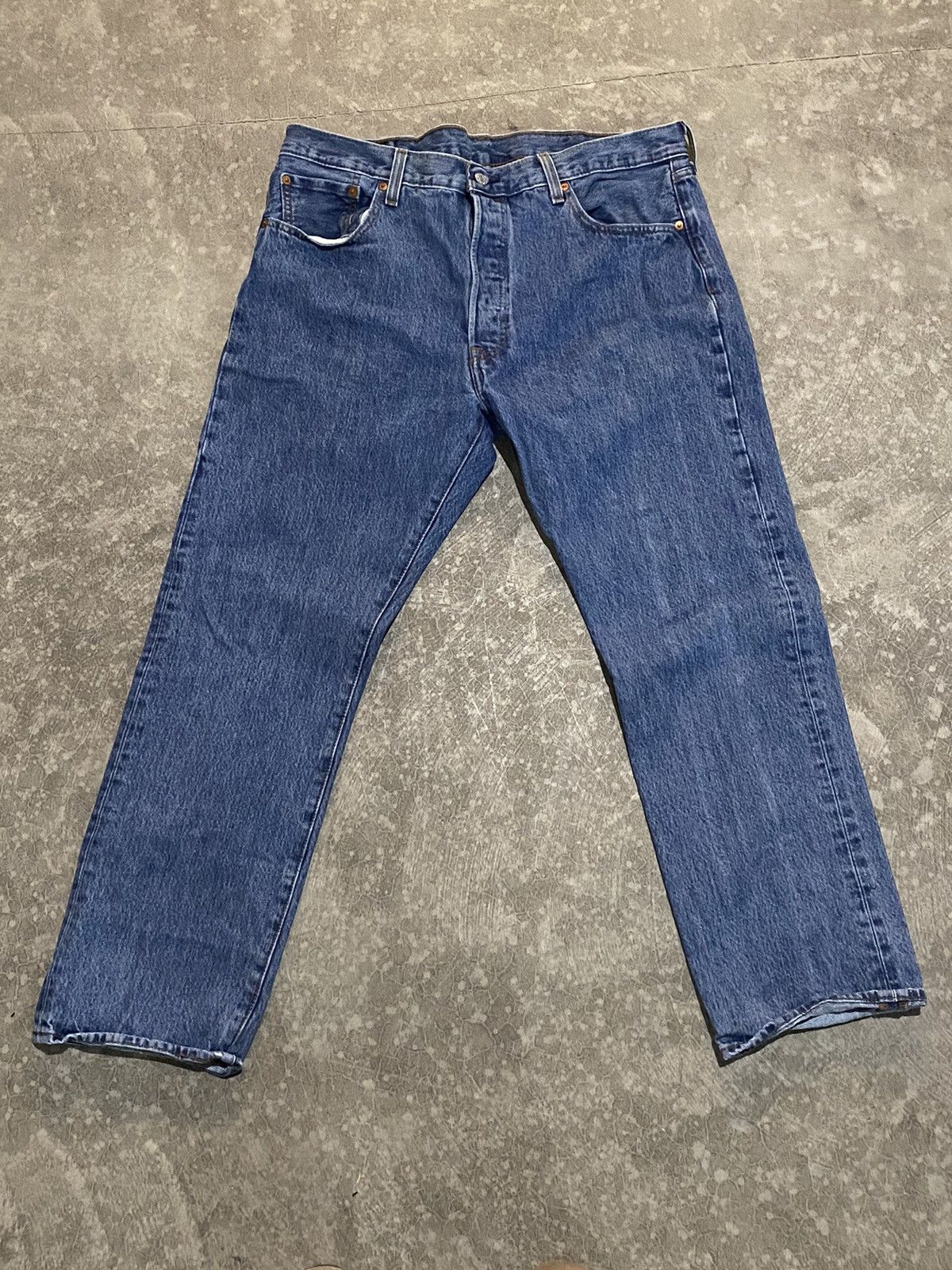 Vintage Blue Levi 501 Baggy Jeans 38x30 | Grailed