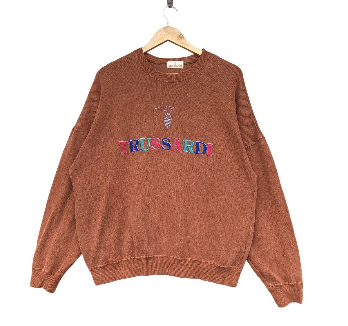 Vintage Trussardi big logo crewneck