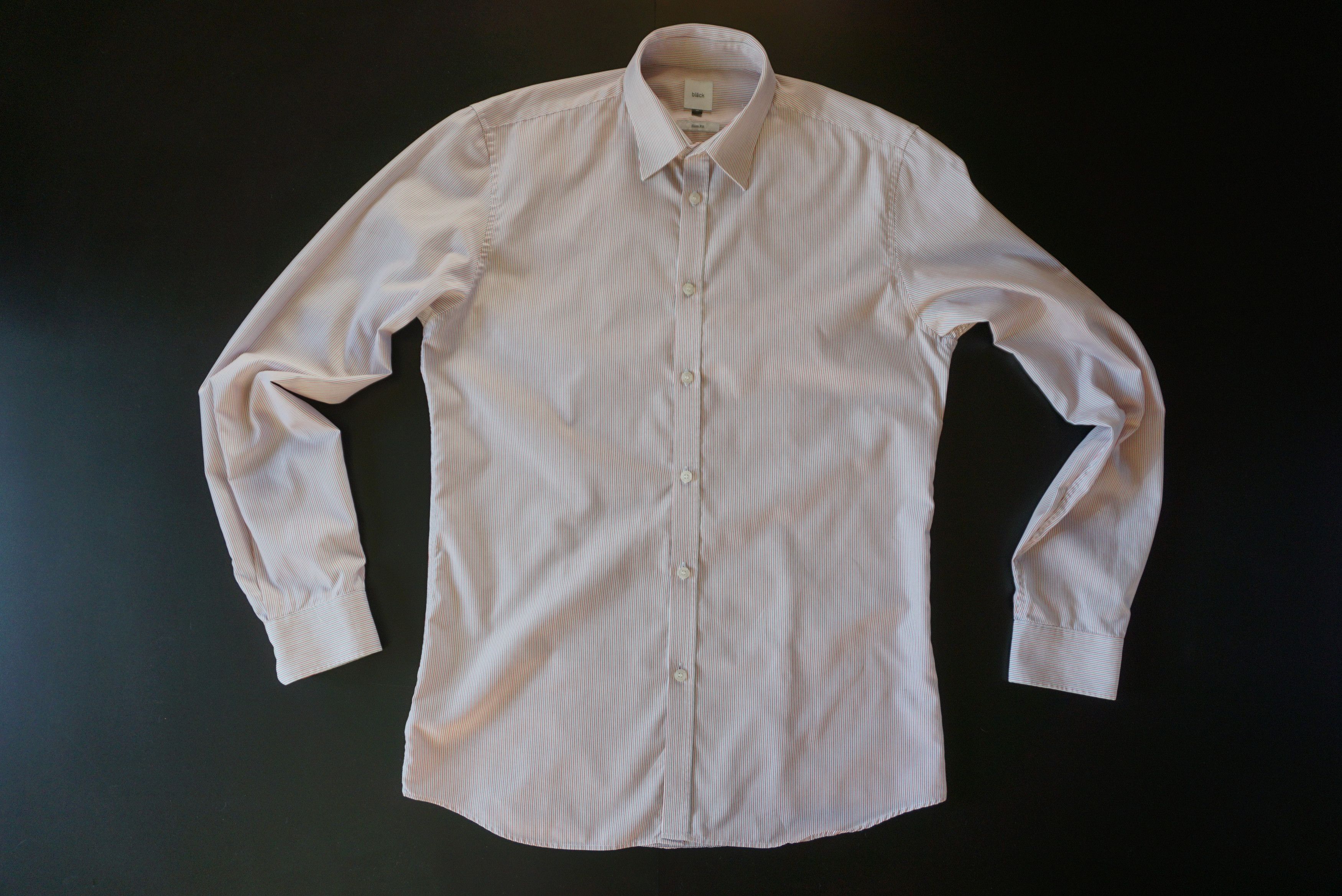 Designer Mens Bläck of Sweden shirt Alex Stripe slim fit M Medium Size US M / EU 48-50 / 2 - 18 Thumbnail