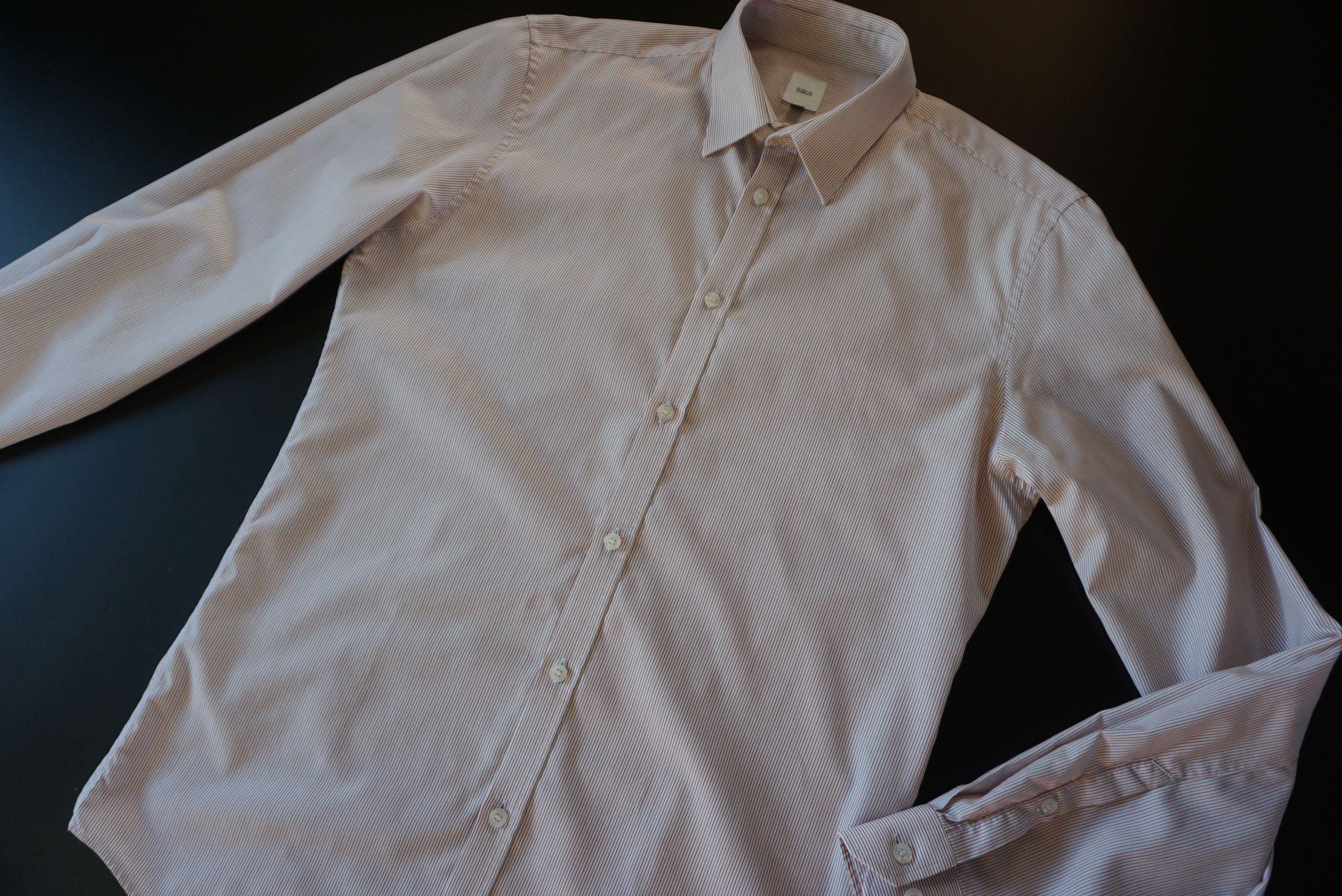 Designer Mens Bläck of Sweden shirt Alex Stripe slim fit M Medium Size US M / EU 48-50 / 2 - 17 Thumbnail