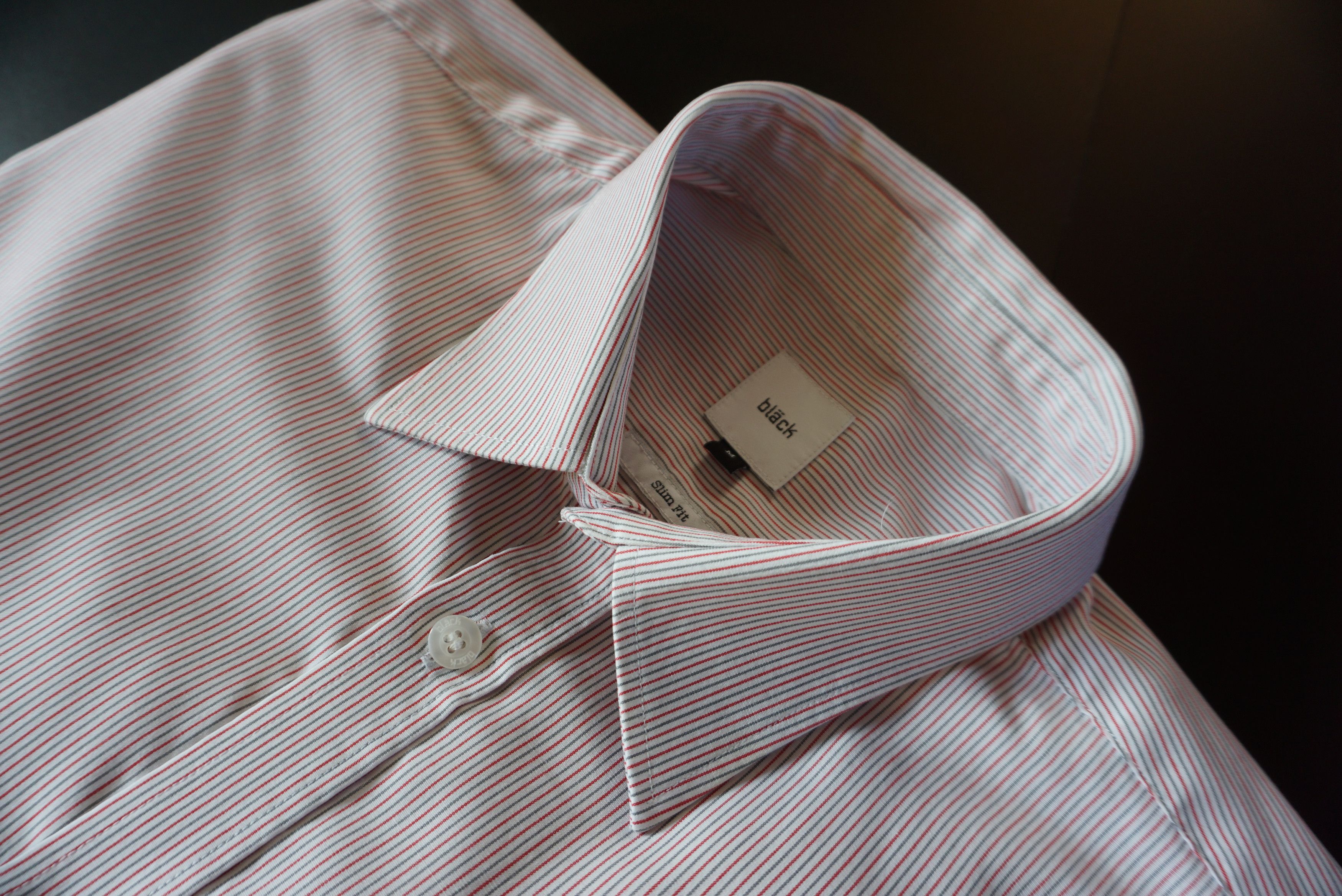 Designer Mens Bläck of Sweden shirt Alex Stripe slim fit M Medium Size US M / EU 48-50 / 2 - 2 Thumbnail