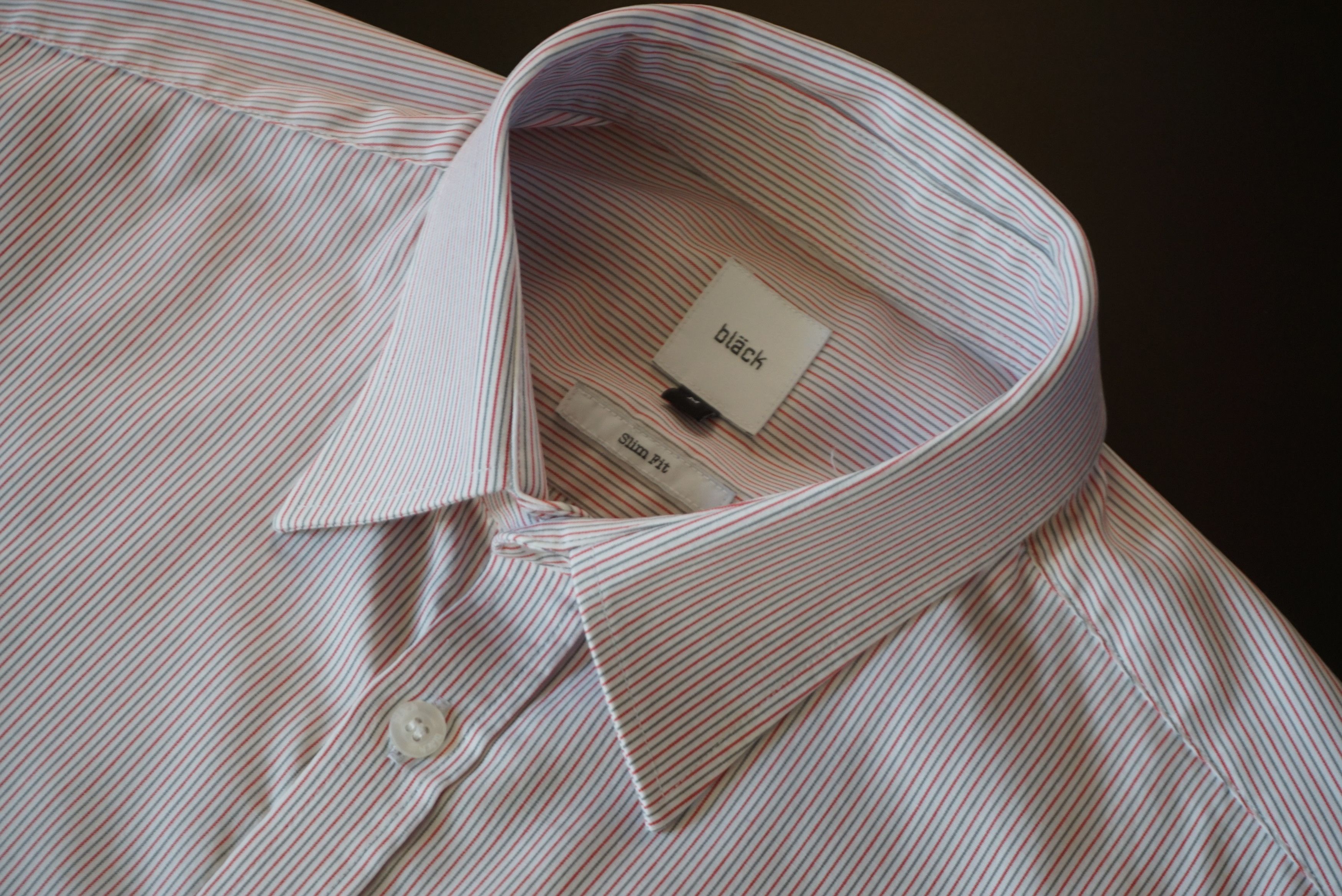 Designer Mens Bläck of Sweden shirt Alex Stripe slim fit M Medium Size US M / EU 48-50 / 2 - 4 Thumbnail