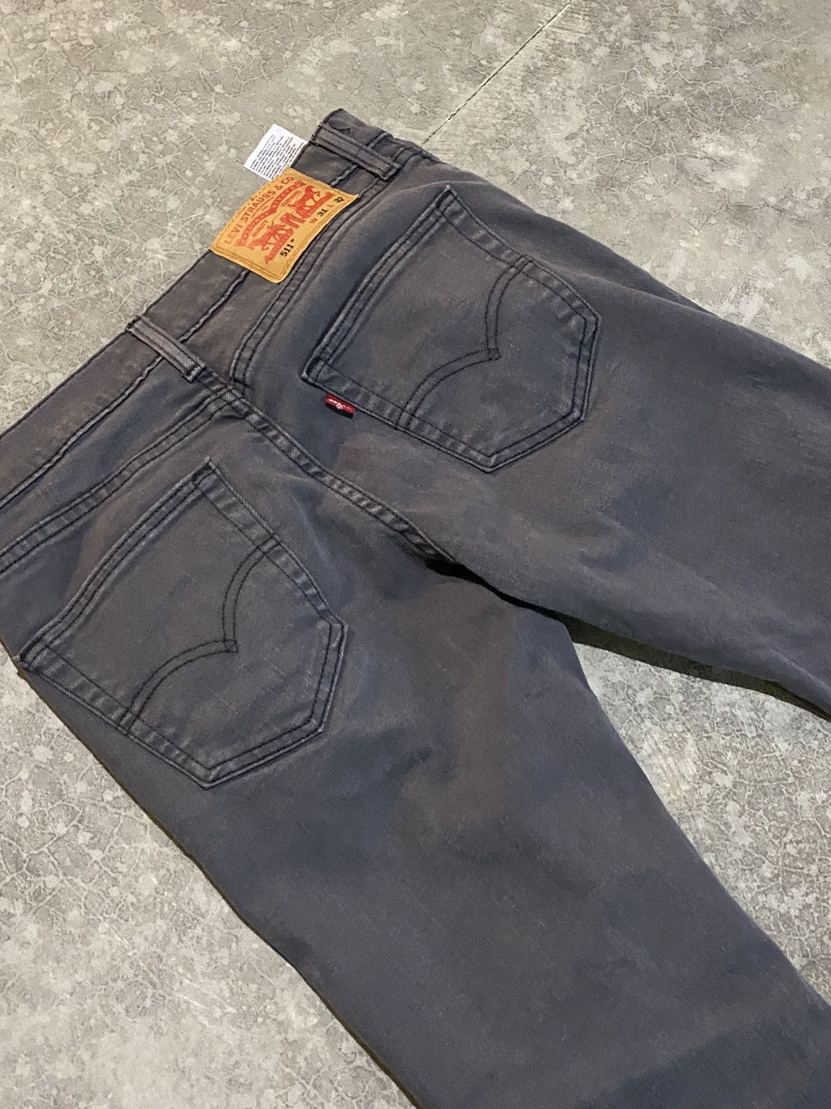 Vintage Grey Levi 511 Jeans 31x32 Size US 31 - 7 Thumbnail
