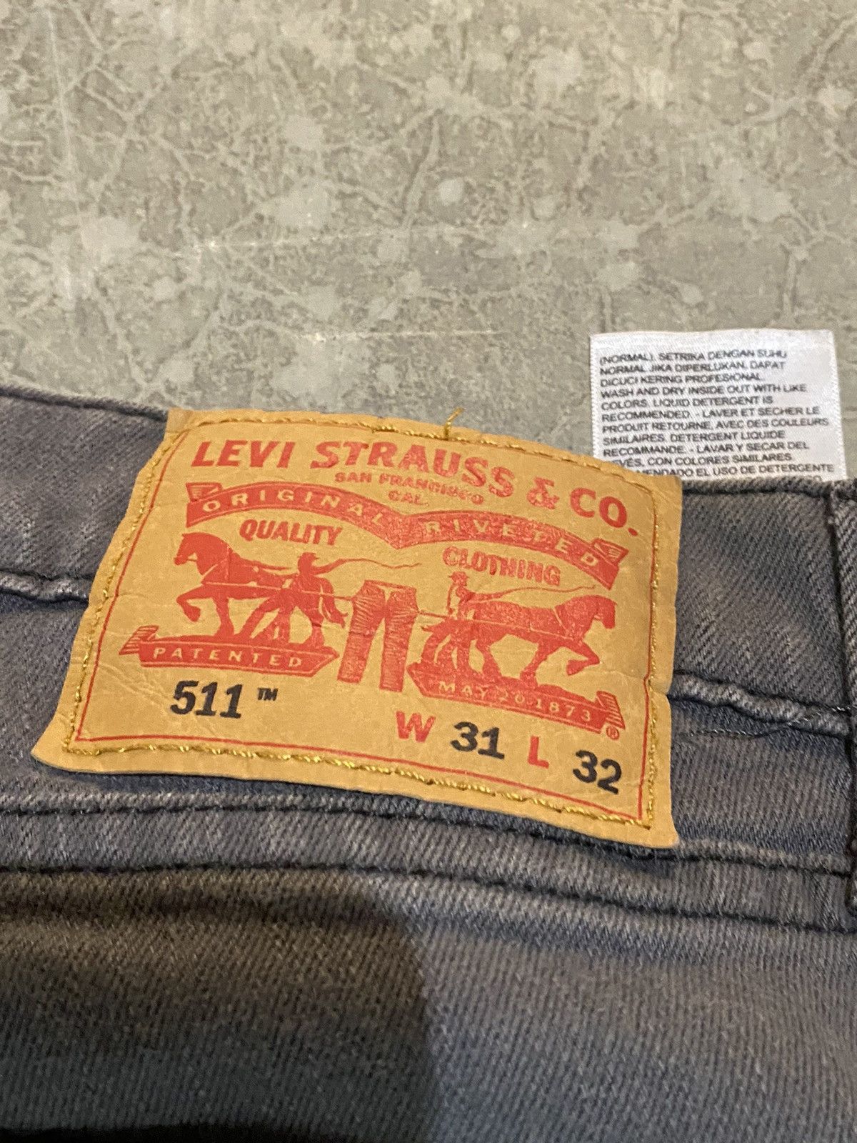 Vintage Grey Levi 511 Jeans 31x32 Size US 31 - 10 Thumbnail