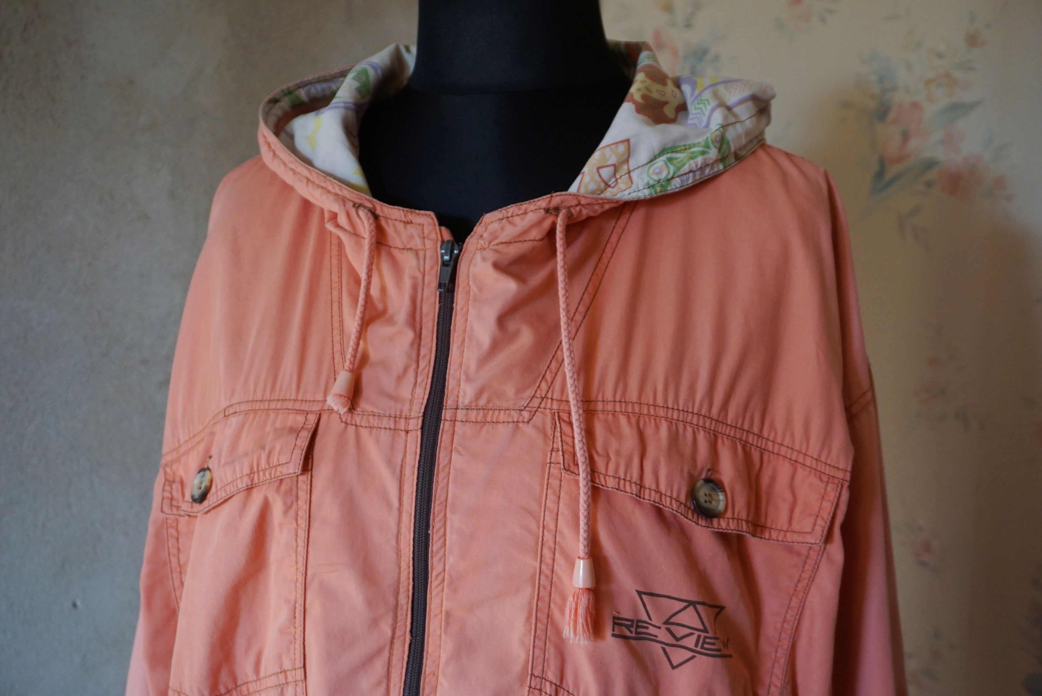 Vintage True vintage hooded 80s M L jacket tracksuit top bomber Size L / US 10 / IT 46 - 14 Thumbnail