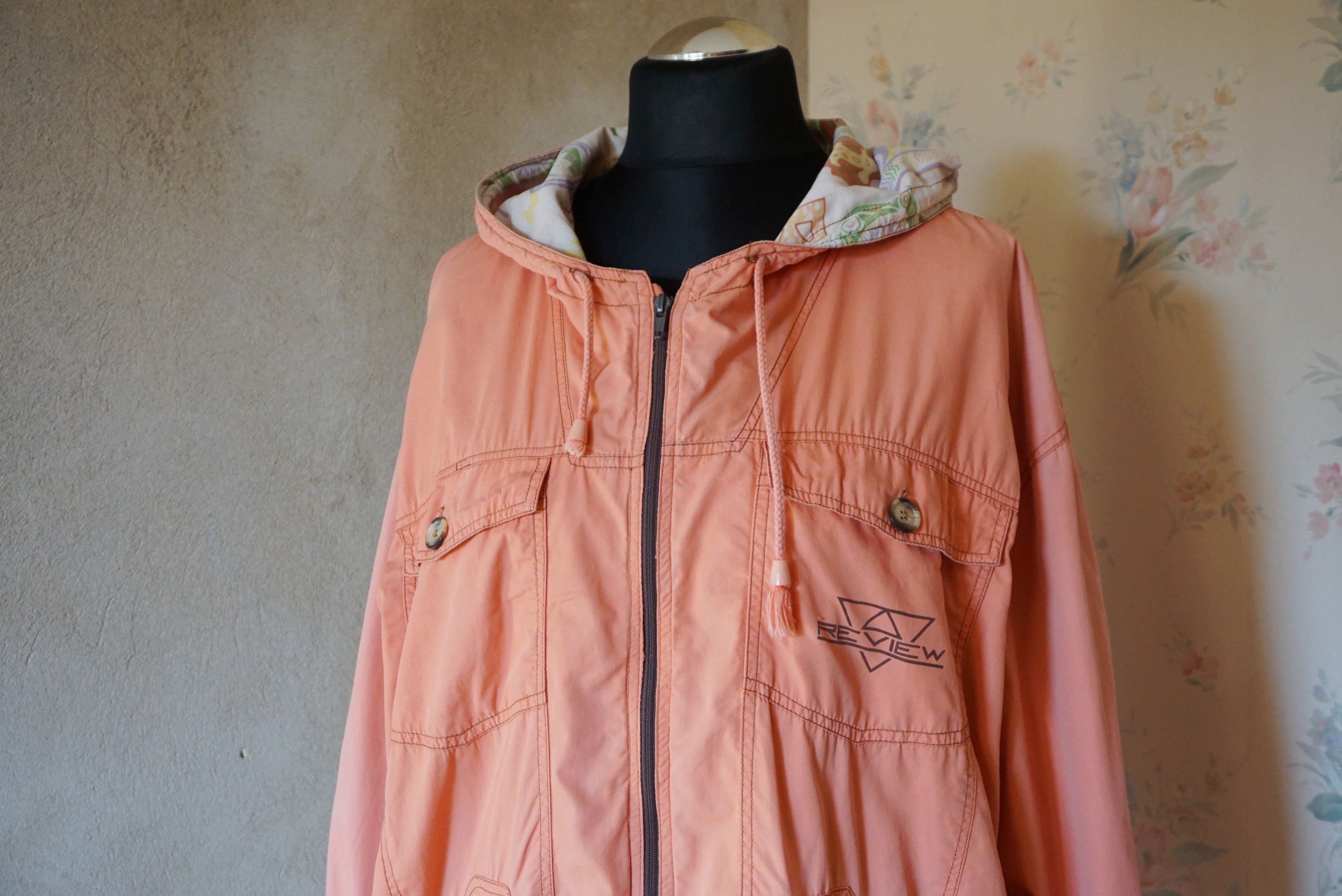 Vintage True vintage hooded 80s M L jacket tracksuit top bomber Size L / US 10 / IT 46 - 4 Thumbnail
