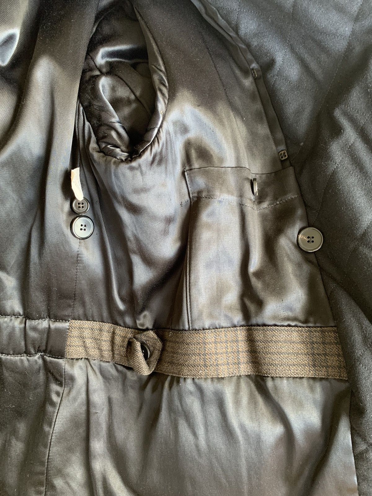 Dries Van Noten DRIES VAN NOTEN DOUBLE BREASTED PLAID PEA COAT Size US XL / EU 56 / 4 - 8 Thumbnail
