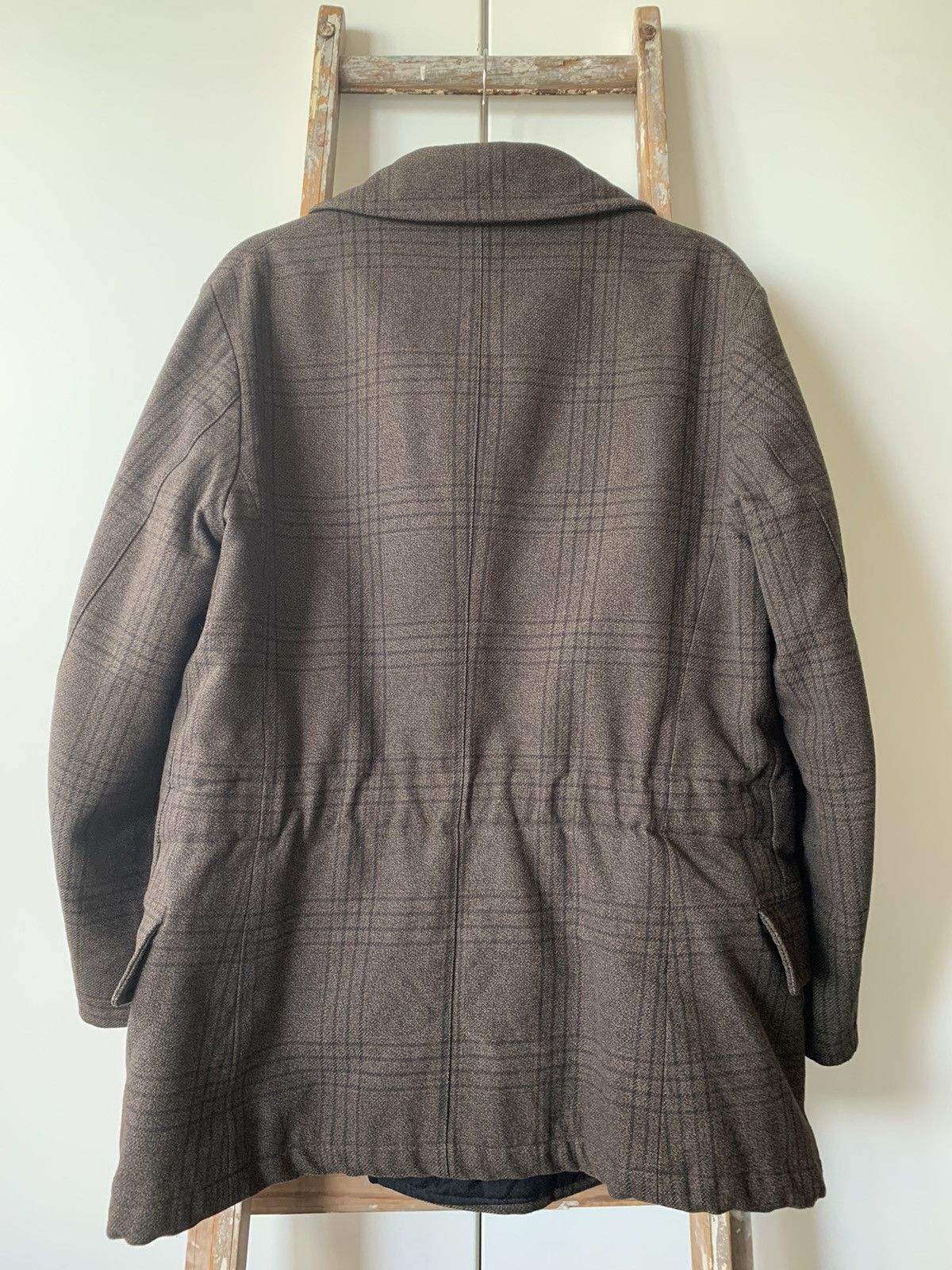 Dries Van Noten DRIES VAN NOTEN DOUBLE BREASTED PLAID PEA COAT Size US XL / EU 56 / 4 - 3 Thumbnail