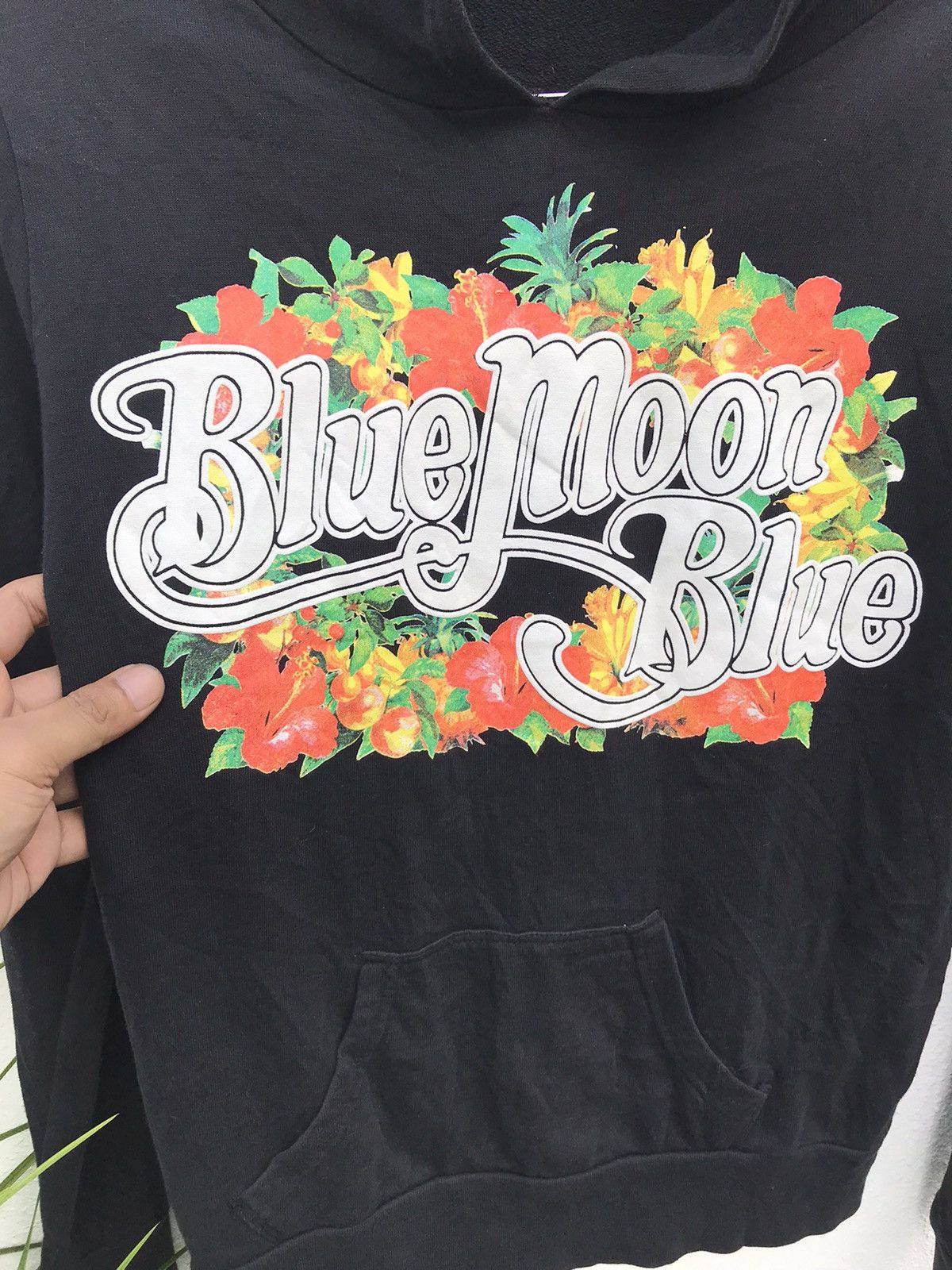 Japanese Brand × Vintage 🏖 BMB BLUE MOON BLUE HOODIES Size S / US 4 / IT 40 - 3 Thumbnail