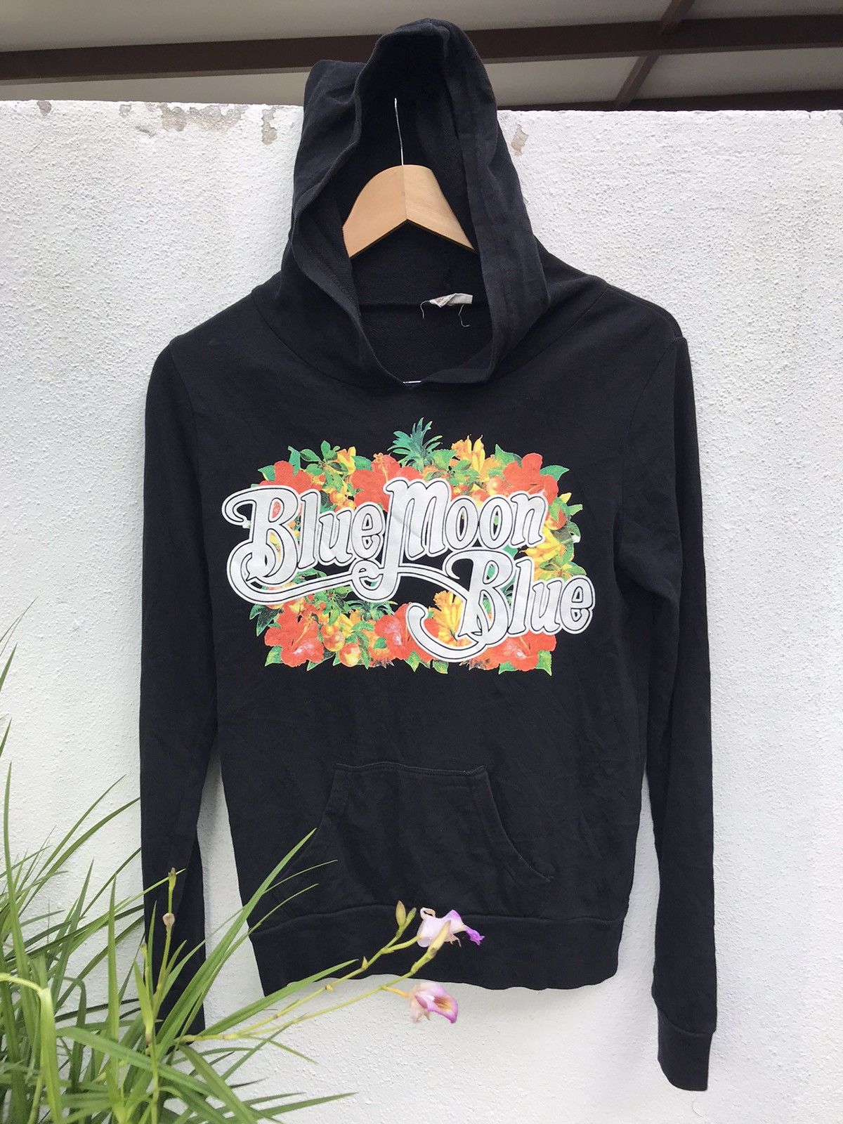 Japanese Brand × Vintage 🏖 BMB BLUE MOON BLUE HOODIES Size S / US 4 / IT 40 - 2 Thumbnail