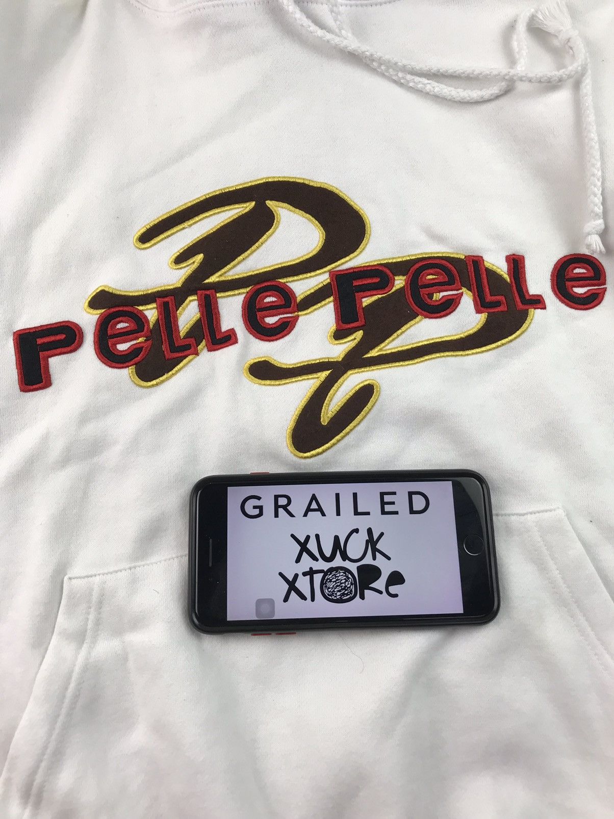 Pelle Pelle 🔥VINTAGE PELLE PELLE MARC BUCHANAN HOODIE SPELL OUT Size US XL / EU 56 / 4 - 14 Thumbnail