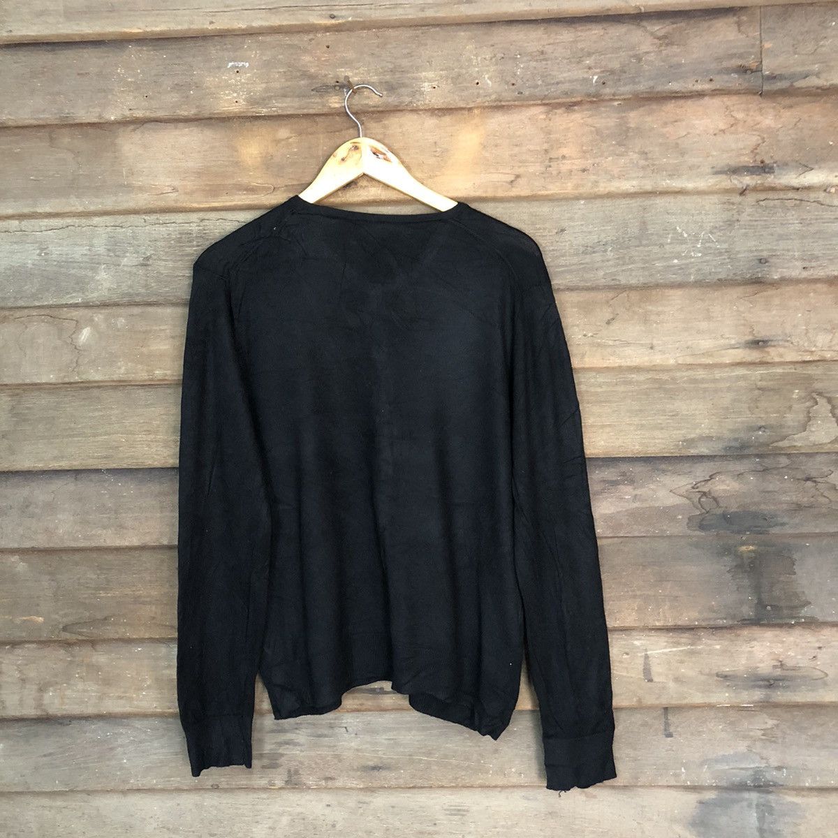 Homespun Knitwear Closshi Black Patterend Cardigans Knitwear #7303 Size L / US 10 / IT 46 - 11 Thumbnail