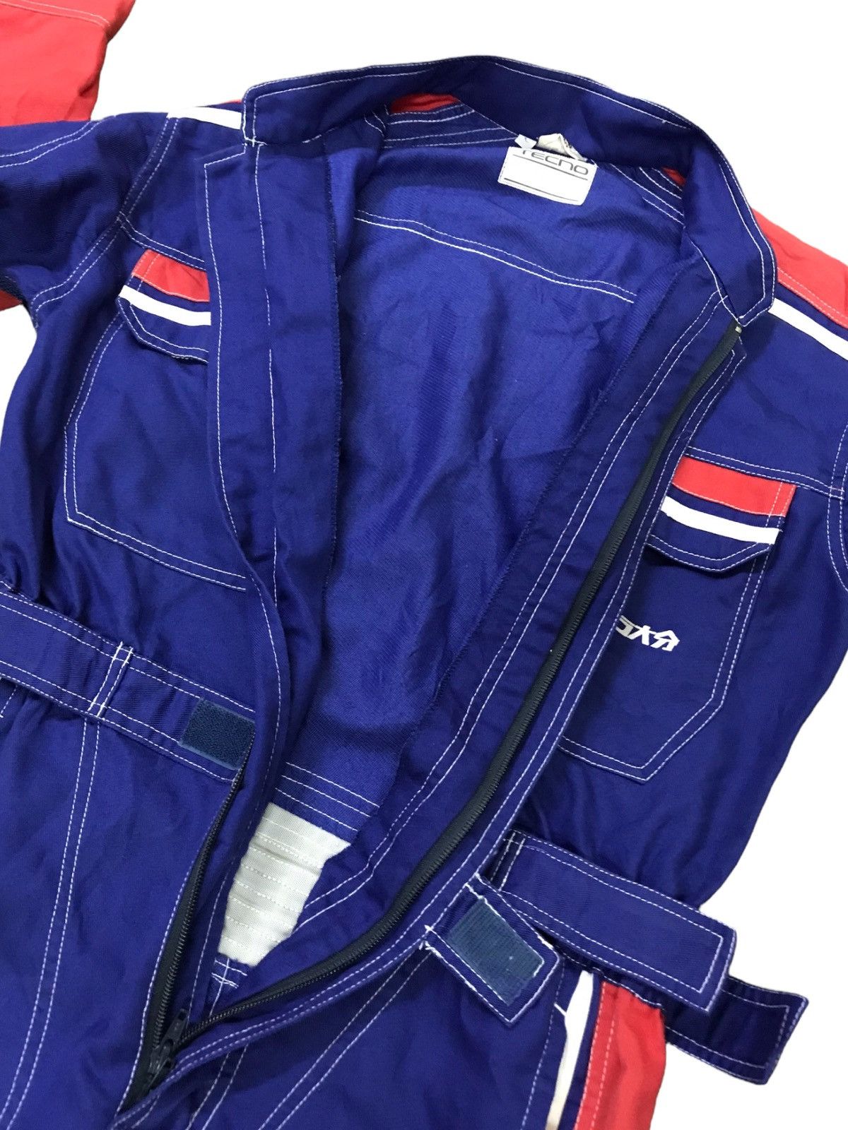 Japanese Brand 🇯🇵VTG TOYOTA COROLLA TECHNO MECHANIC OVERALL RACING TEAM Size US 31 - 8 Thumbnail