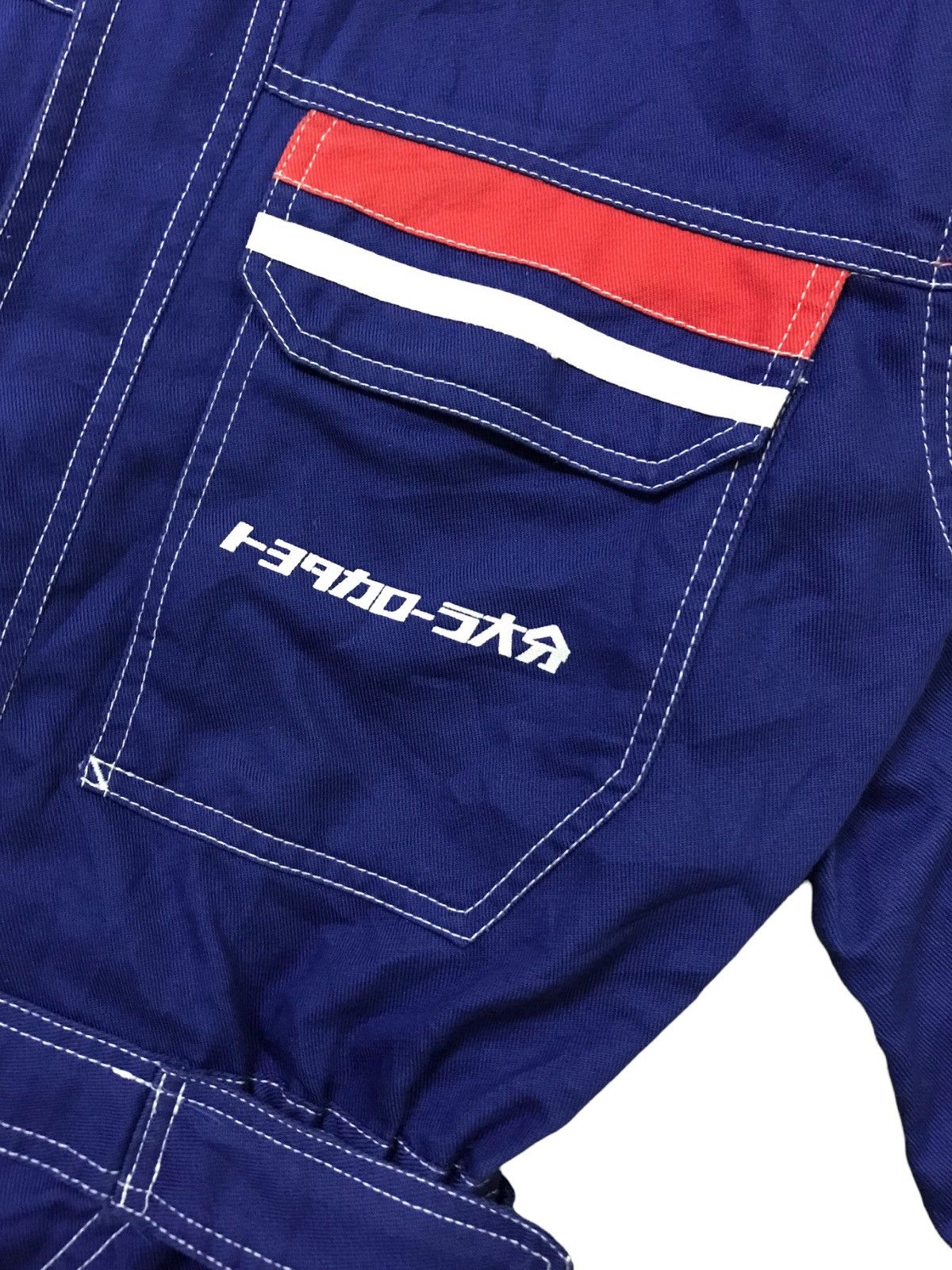 Japanese Brand 🇯🇵VTG TOYOTA COROLLA TECHNO MECHANIC OVERALL RACING TEAM Size US 31 - 7 Thumbnail