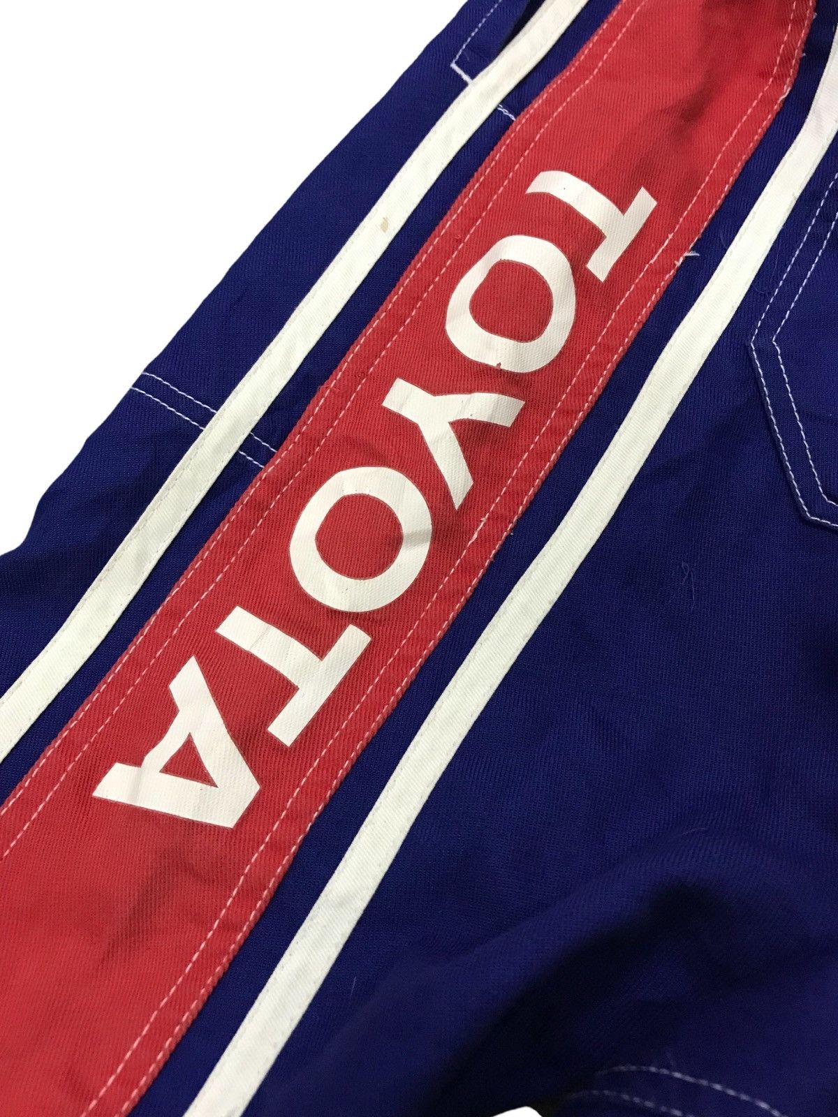 Japanese Brand 🇯🇵VTG TOYOTA COROLLA TECHNO MECHANIC OVERALL RACING TEAM Size US 31 - 12 Thumbnail