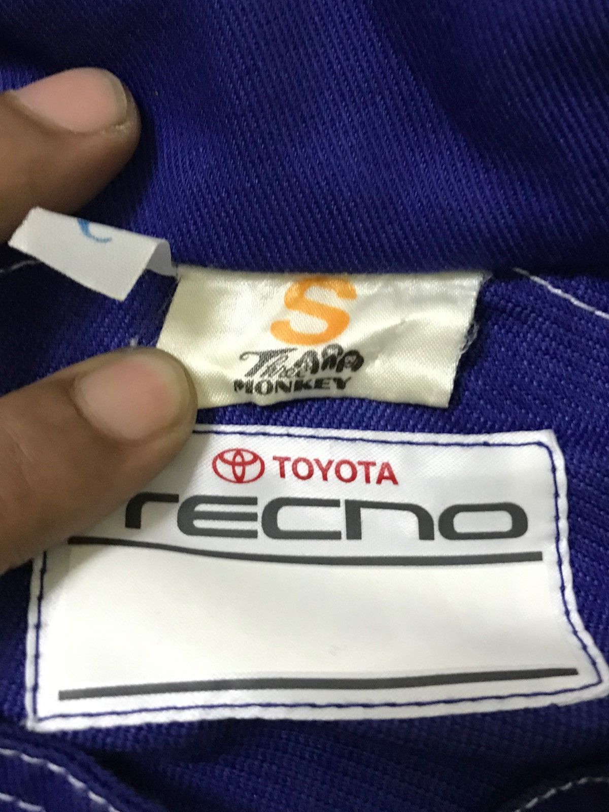Japanese Brand 🇯🇵VTG TOYOTA COROLLA TECHNO MECHANIC OVERALL RACING TEAM Size US 31 - 9 Thumbnail