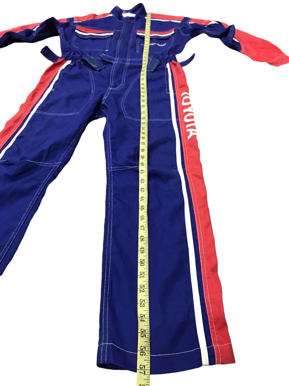 Japanese Brand 🇯🇵VTG TOYOTA COROLLA TECHNO MECHANIC OVERALL RACING TEAM Size US 31 - 22 Thumbnail