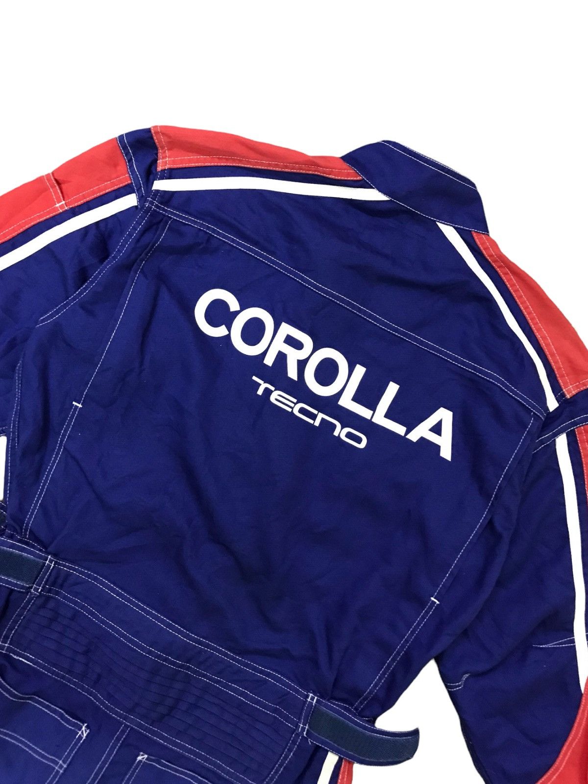 Japanese Brand 🇯🇵VTG TOYOTA COROLLA TECHNO MECHANIC OVERALL RACING TEAM Size US 31 - 6 Thumbnail