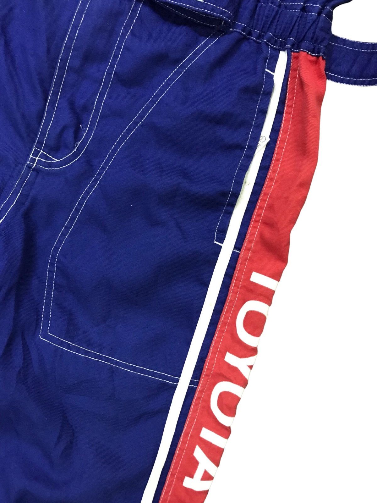 Japanese Brand 🇯🇵VTG TOYOTA COROLLA TECHNO MECHANIC OVERALL RACING TEAM Size US 31 - 14 Thumbnail