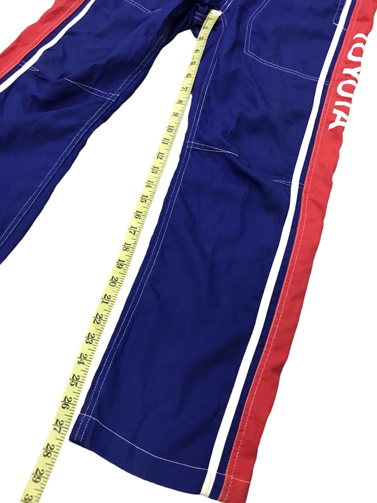 Japanese Brand 🇯🇵VTG TOYOTA COROLLA TECHNO MECHANIC OVERALL RACING TEAM Size US 31 - 23 Thumbnail