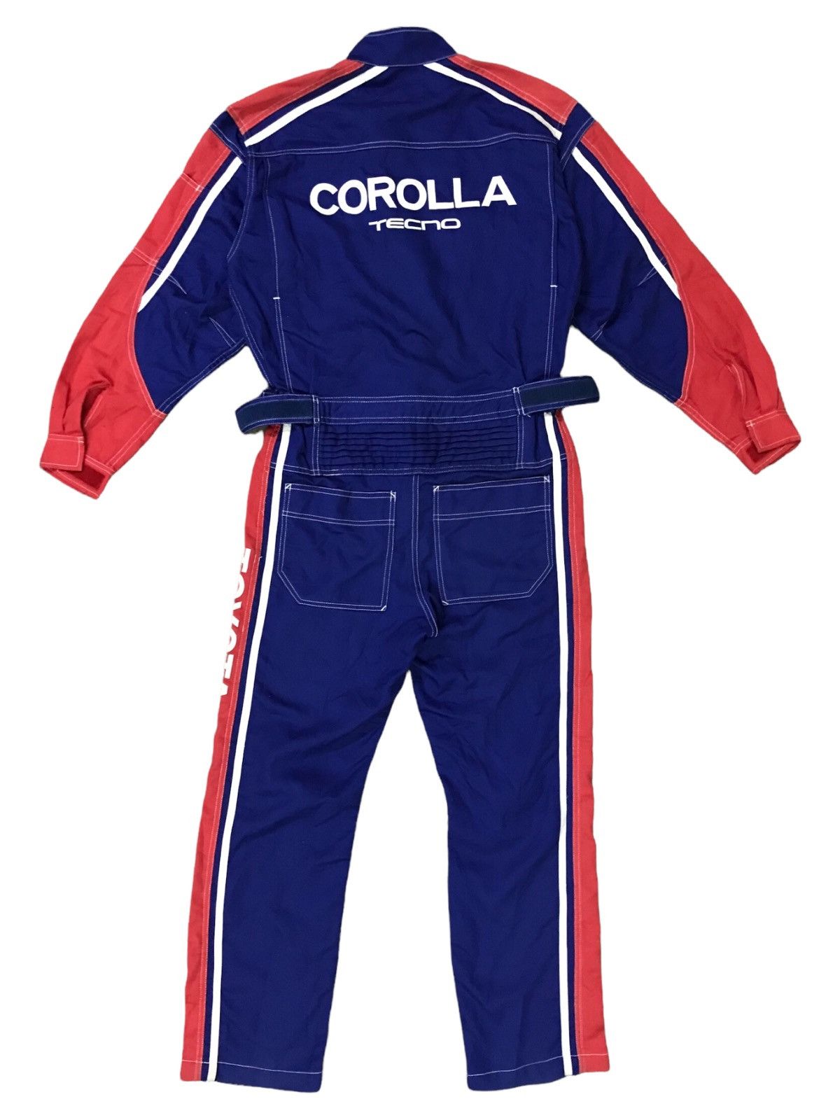Japanese Brand 🇯🇵VTG TOYOTA COROLLA TECHNO MECHANIC OVERALL RACING TEAM Size US 31 - 2 Thumbnail