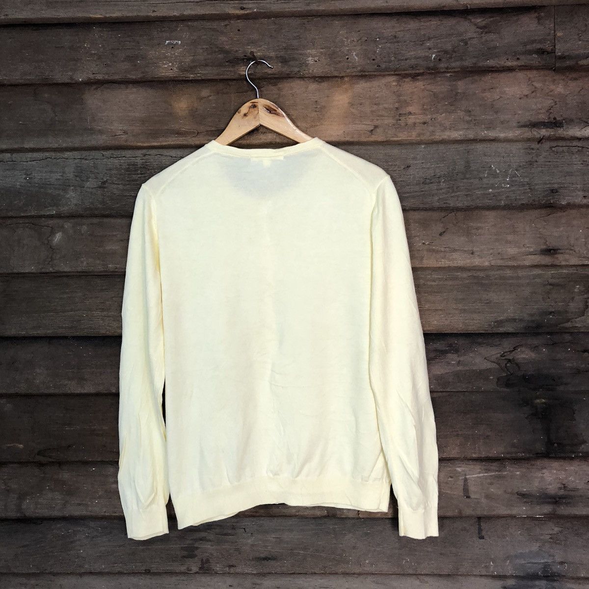 Homespun Knitwear Uniqlo Yellow Patterned Cardigans Knitwear #7301 Size L / US 10 / IT 46 - 9 Thumbnail