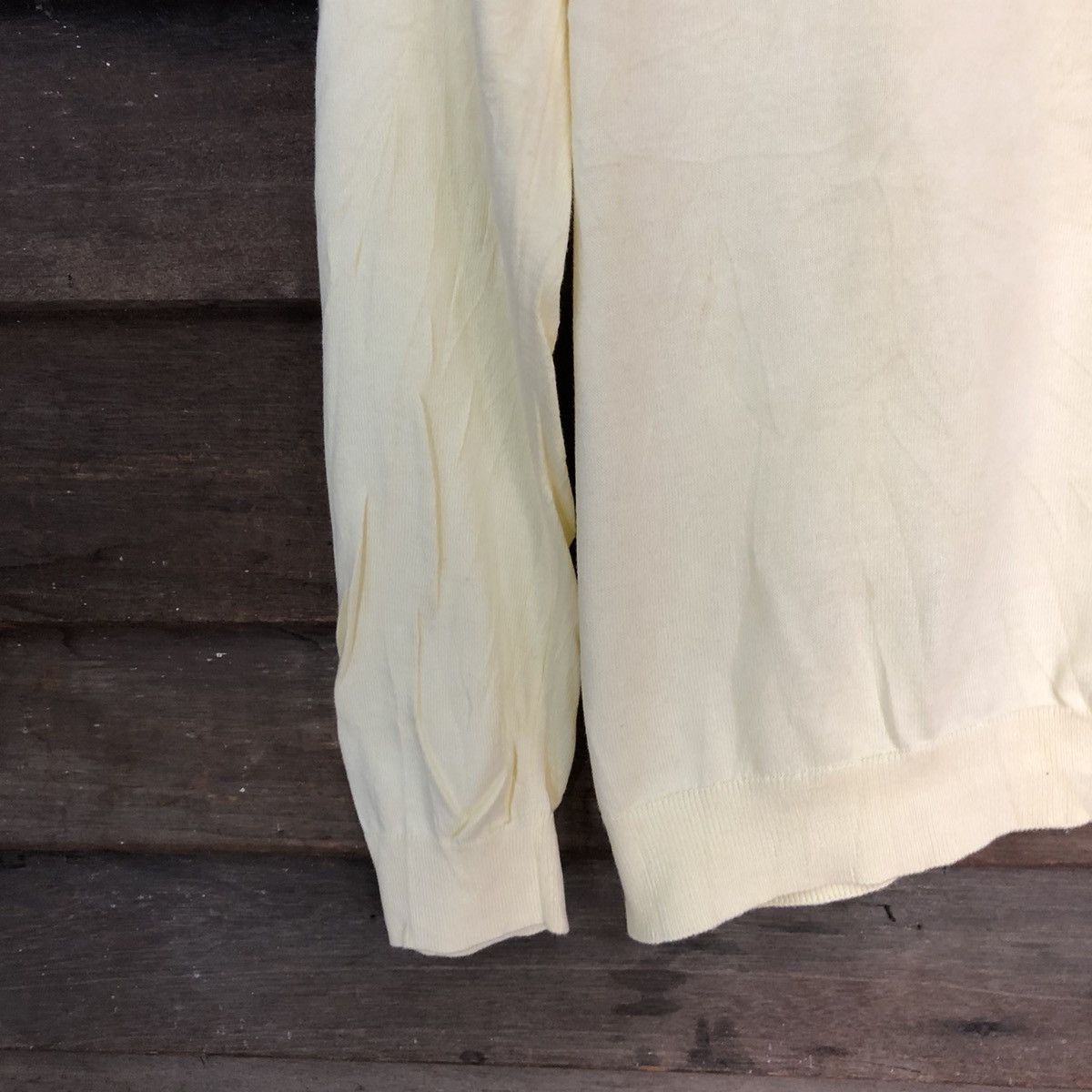 Homespun Knitwear Uniqlo Yellow Patterned Cardigans Knitwear #7301 Size L / US 10 / IT 46 - 10 Thumbnail