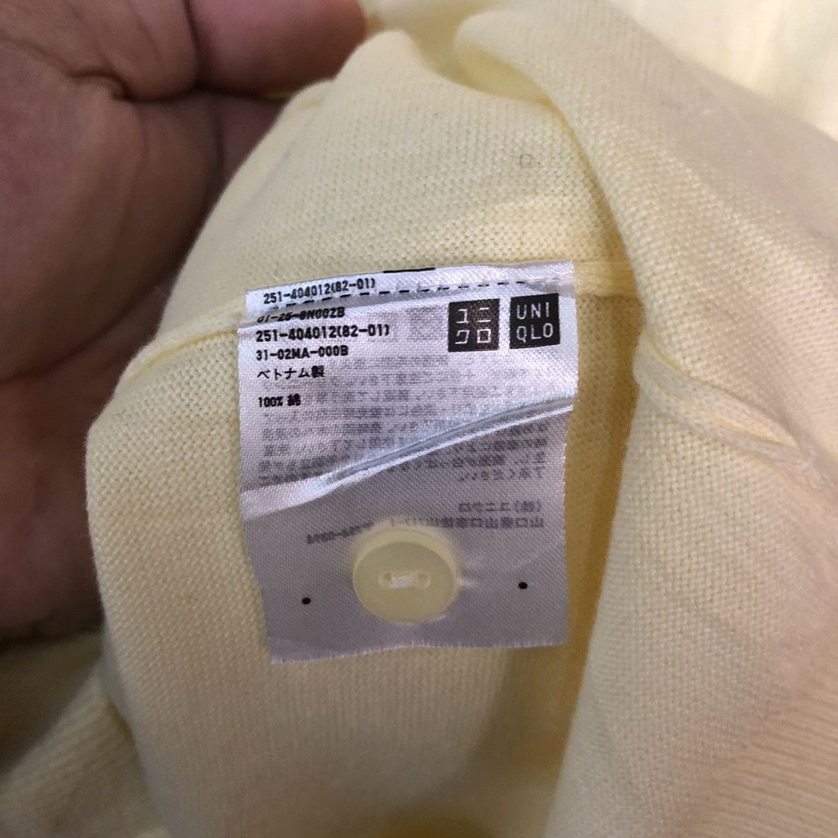 Homespun Knitwear Uniqlo Yellow Patterned Cardigans Knitwear #7301 Size L / US 10 / IT 46 - 8 Thumbnail